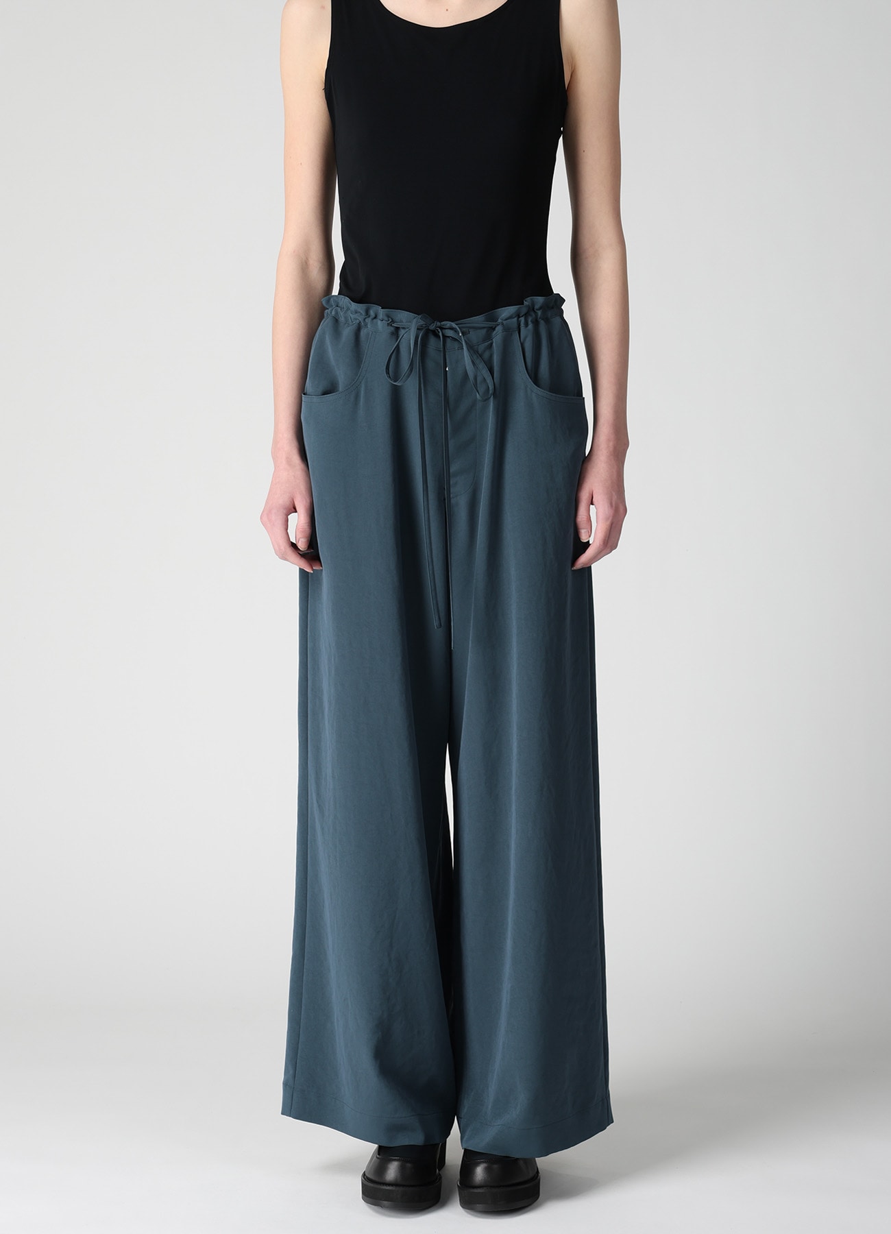 TA/PE CREPE DE CHINE WIDE PANTS