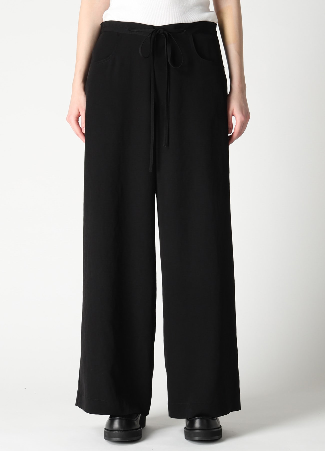 TA/PE CREPE DE CHINE WIDE PANTS