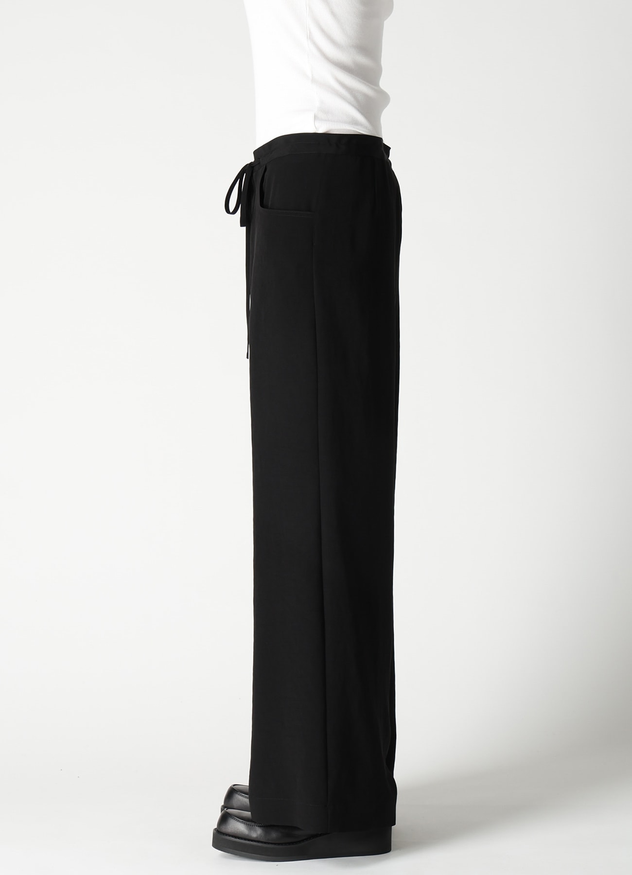 TA/PE CREPE DE CHINE WIDE PANTS