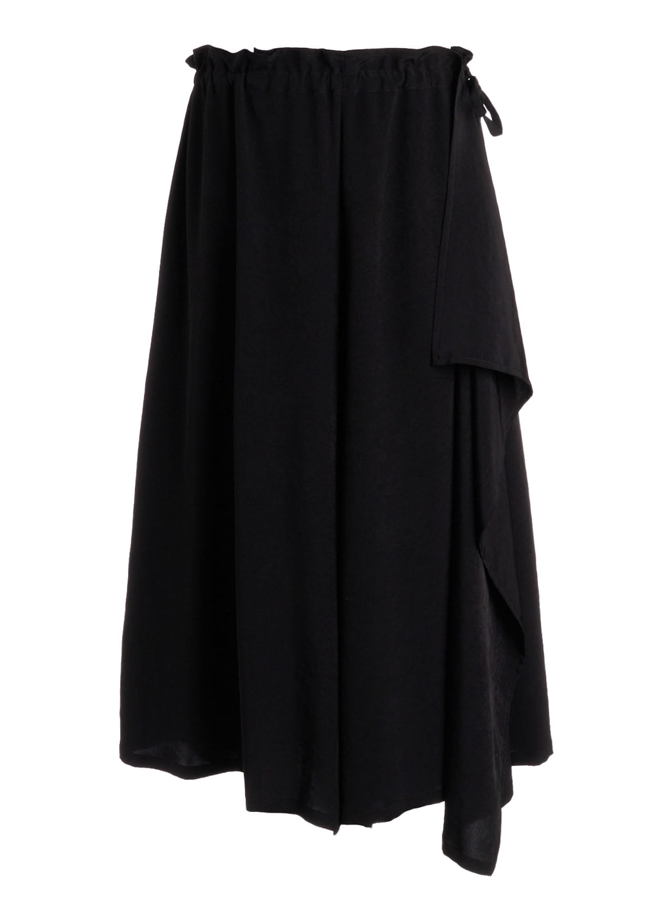 TA/PE CREPE DE CHINE SLIT GATHER PANTS