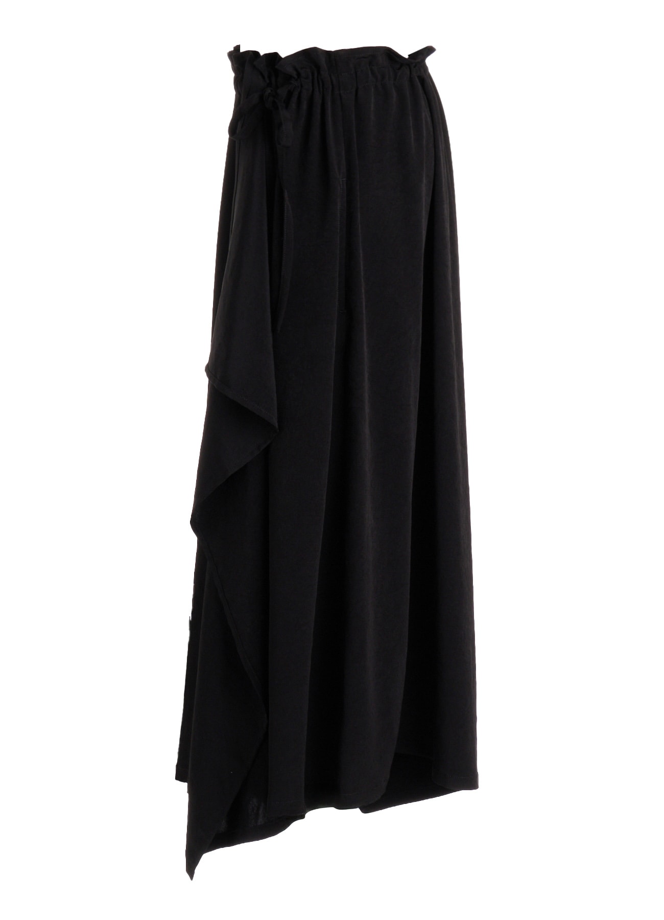 TA/PE CREPE DE CHINE SLIT GATHER PANTS