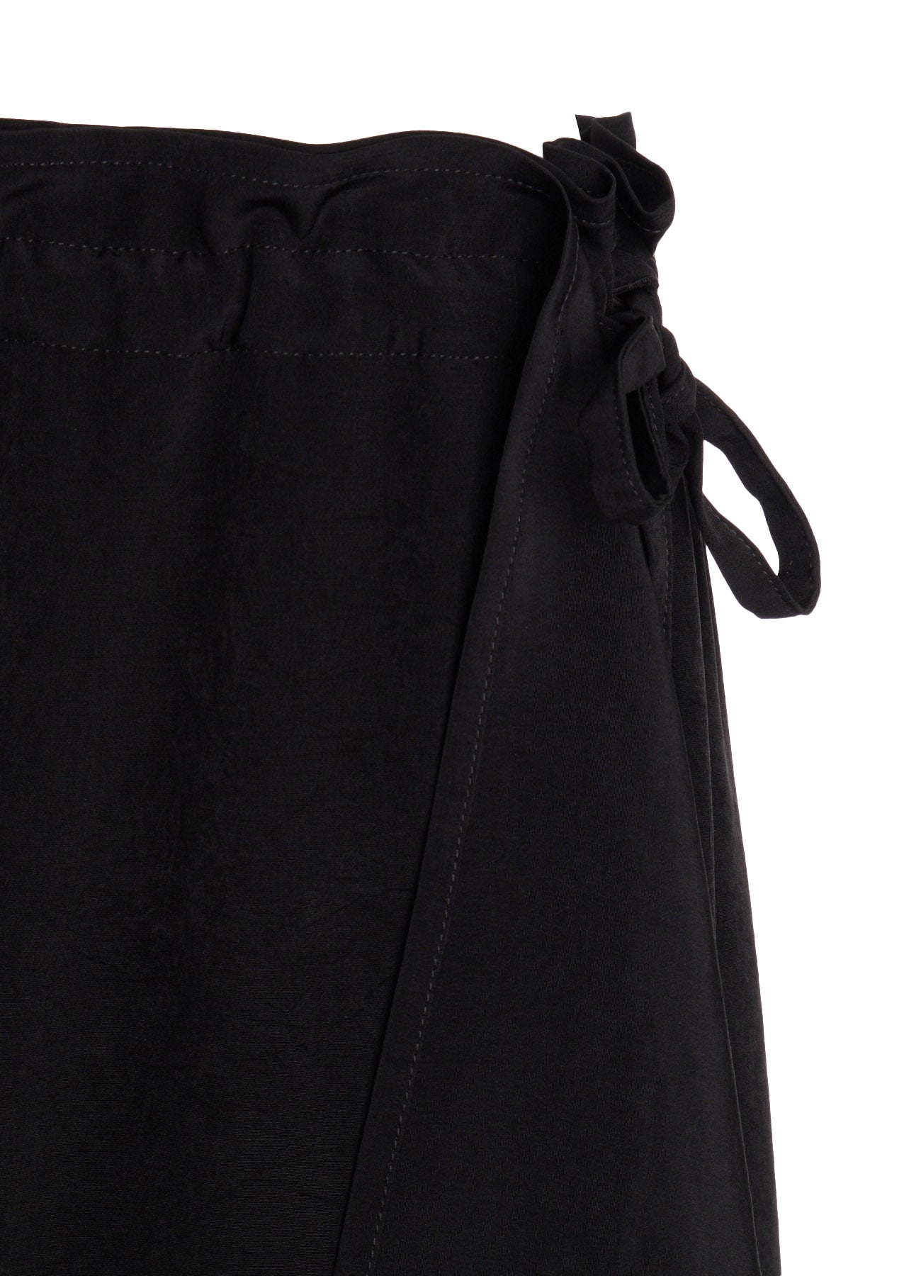TA/PE CREPE DE CHINE SLIT GATHER PANTS
