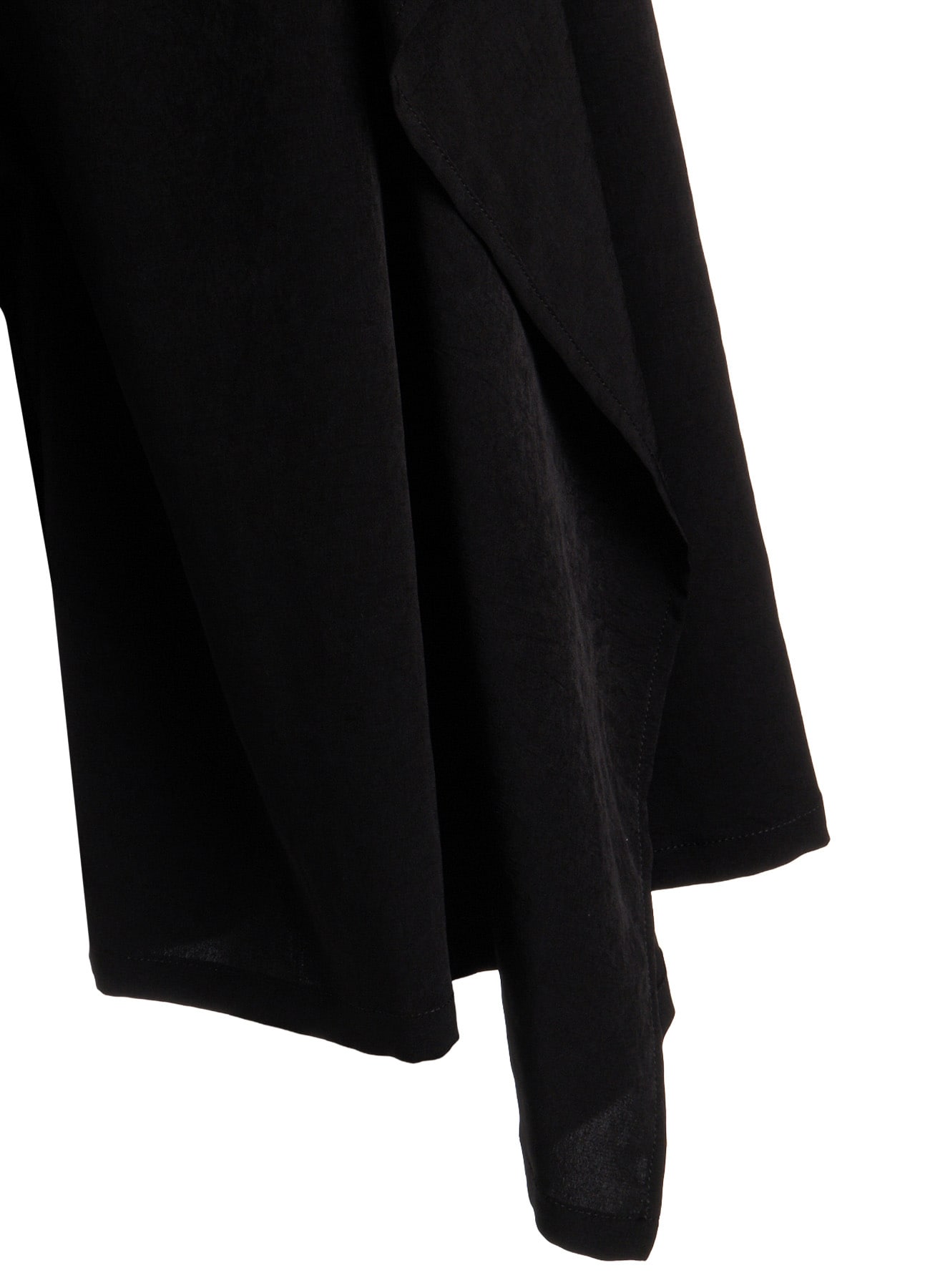 TA/PE CREPE DE CHINE SLIT GATHER PANTS