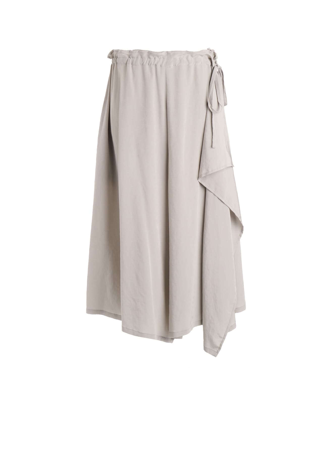 TA/PE CREPE DE CHINE SLIT GATHER PANTS