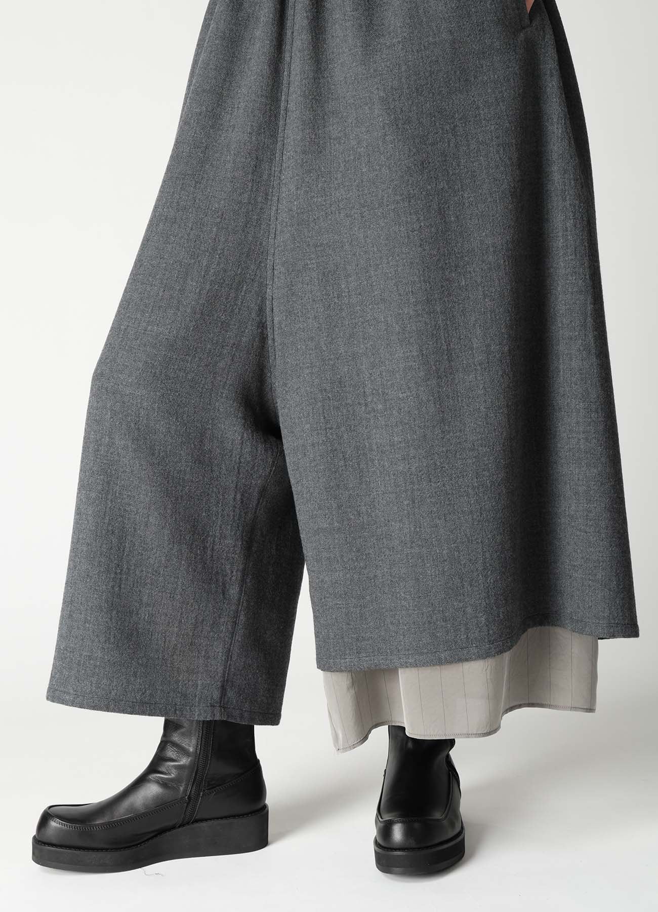 WOOL VIYELLA STRING PANTS