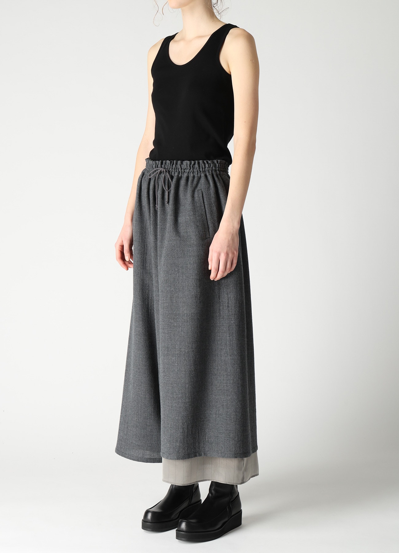 WOOL VIYELLA STRING PANTS