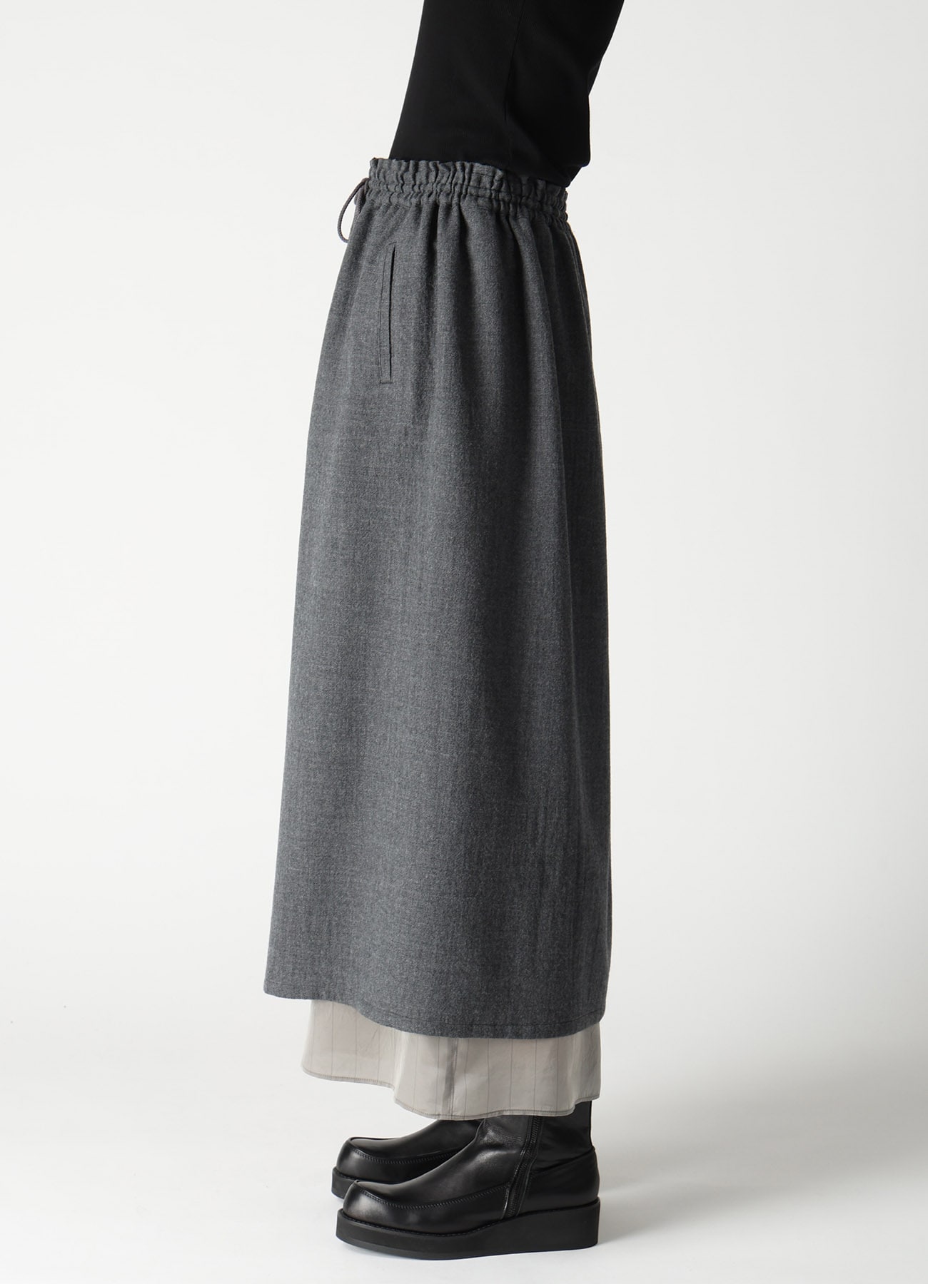 WOOL VIYELLA STRING PANTS