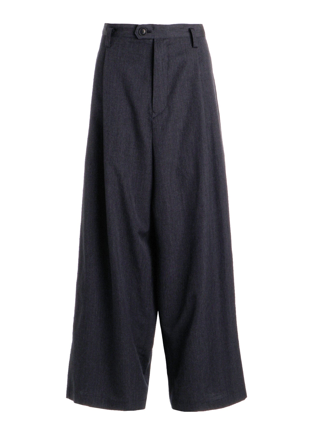 WOOL GABARDINE WIDE PANTS