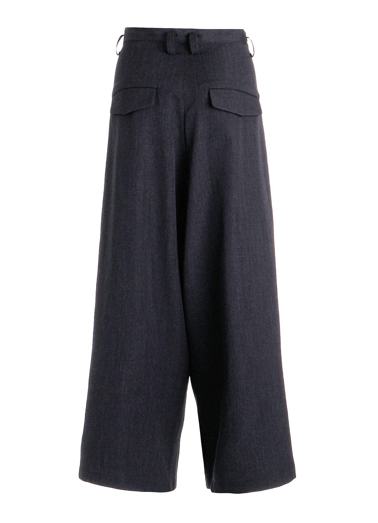 WOOL GABARDINE WIDE PANTS