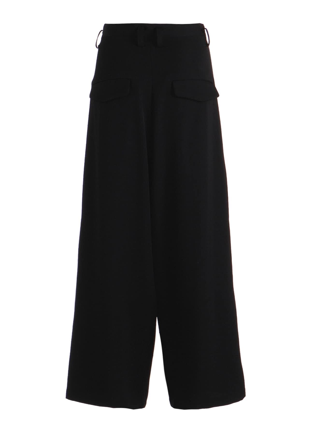 WOOL GABARDINE WIDE PANTS