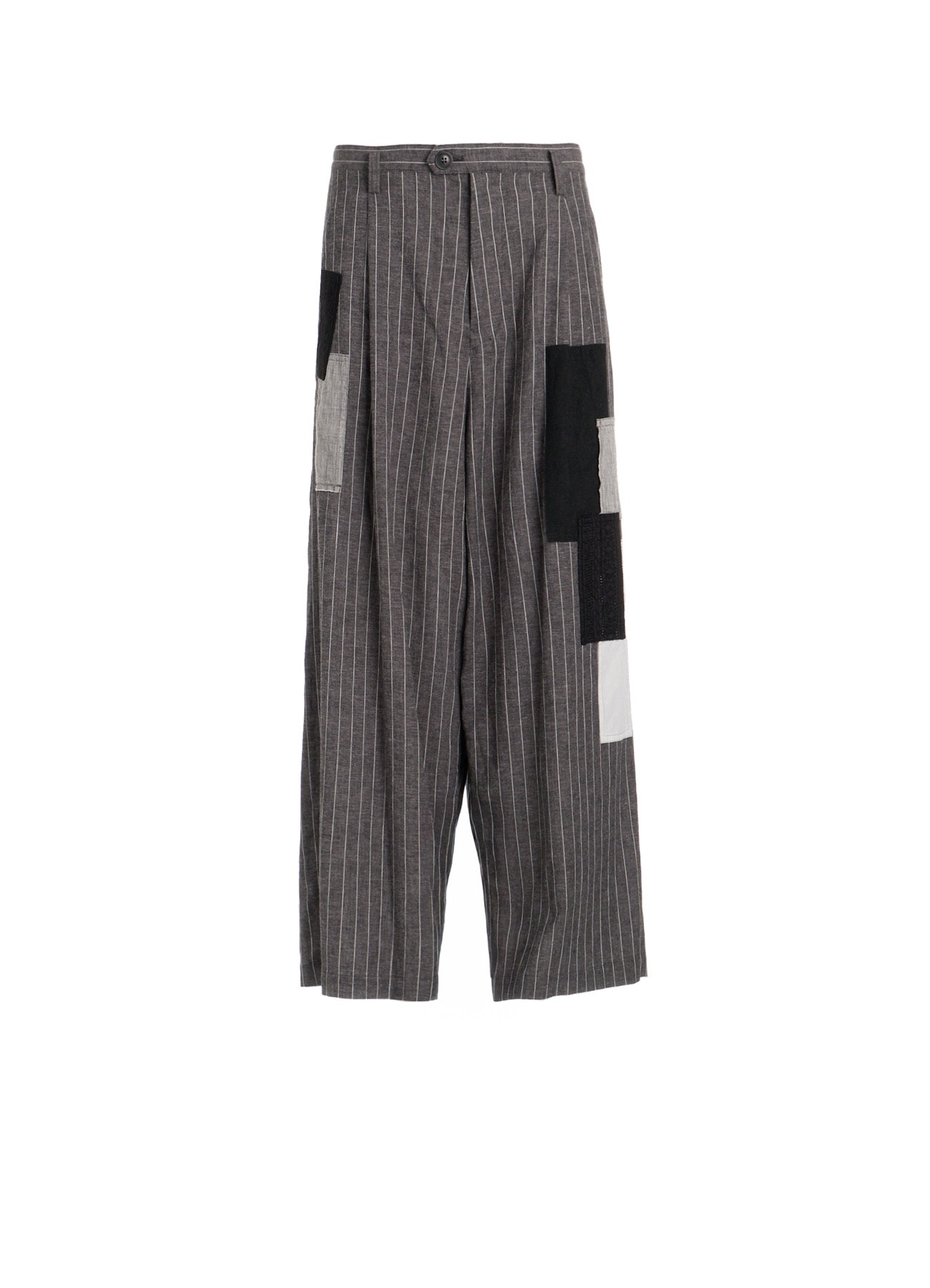 STRIPE PATCHWORK WIDE PANTS