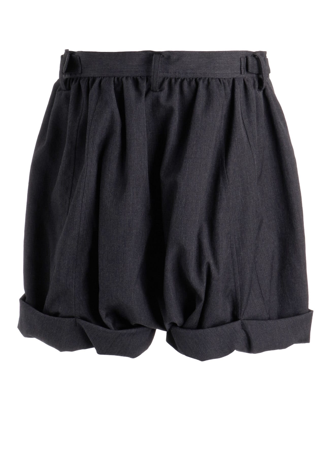 WOOL GABARDINE BALLOON SHORT PANTS