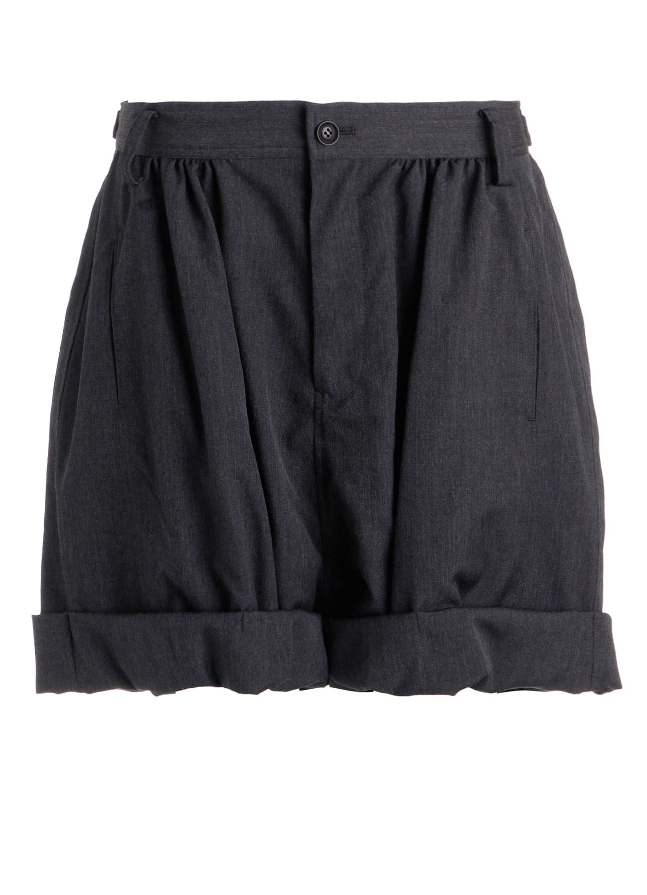 WOOL GABARDINE BALLOON SHORT PANTS