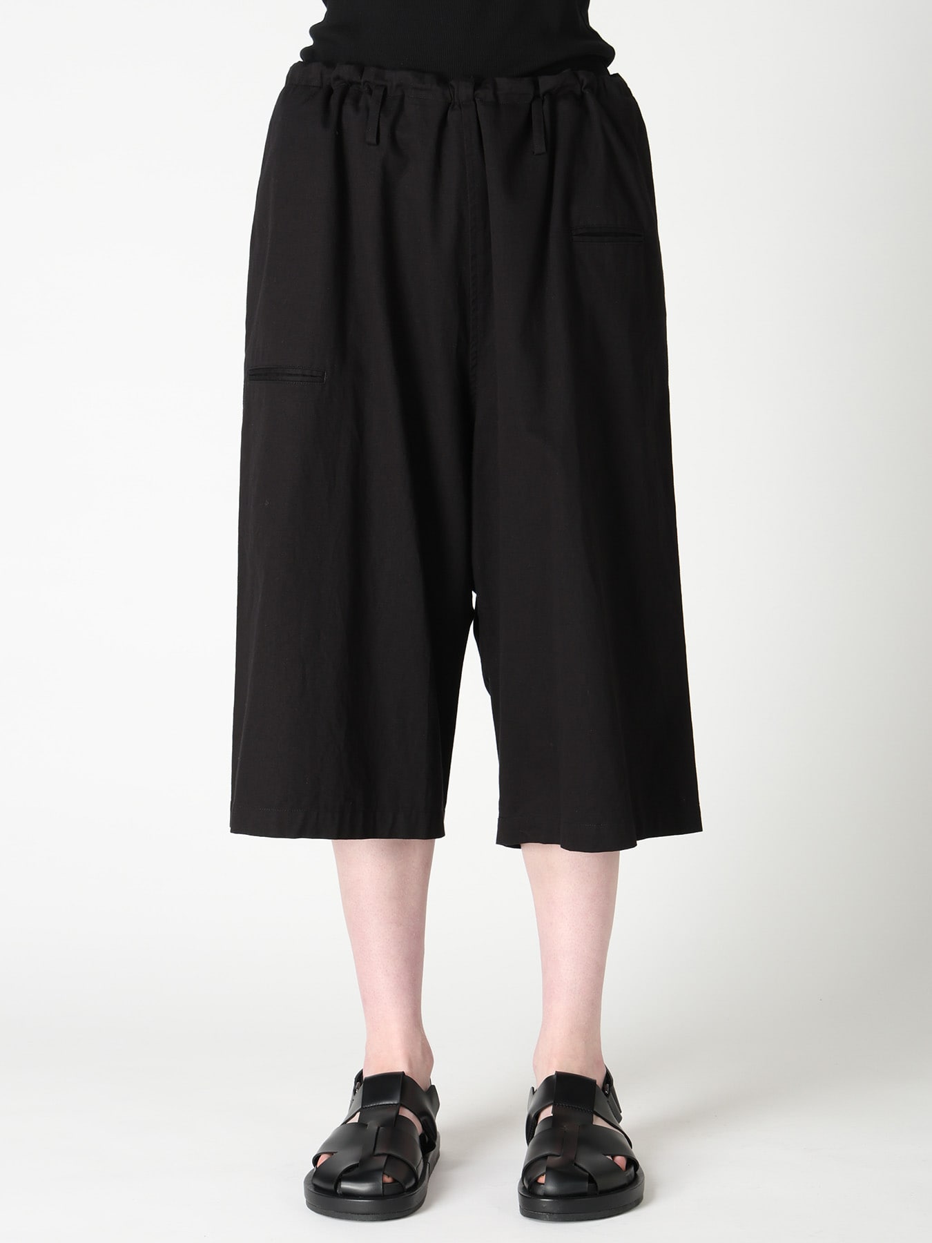 [Y's BORN PRODUCT] 3/4 LENGTH STRING PANTS