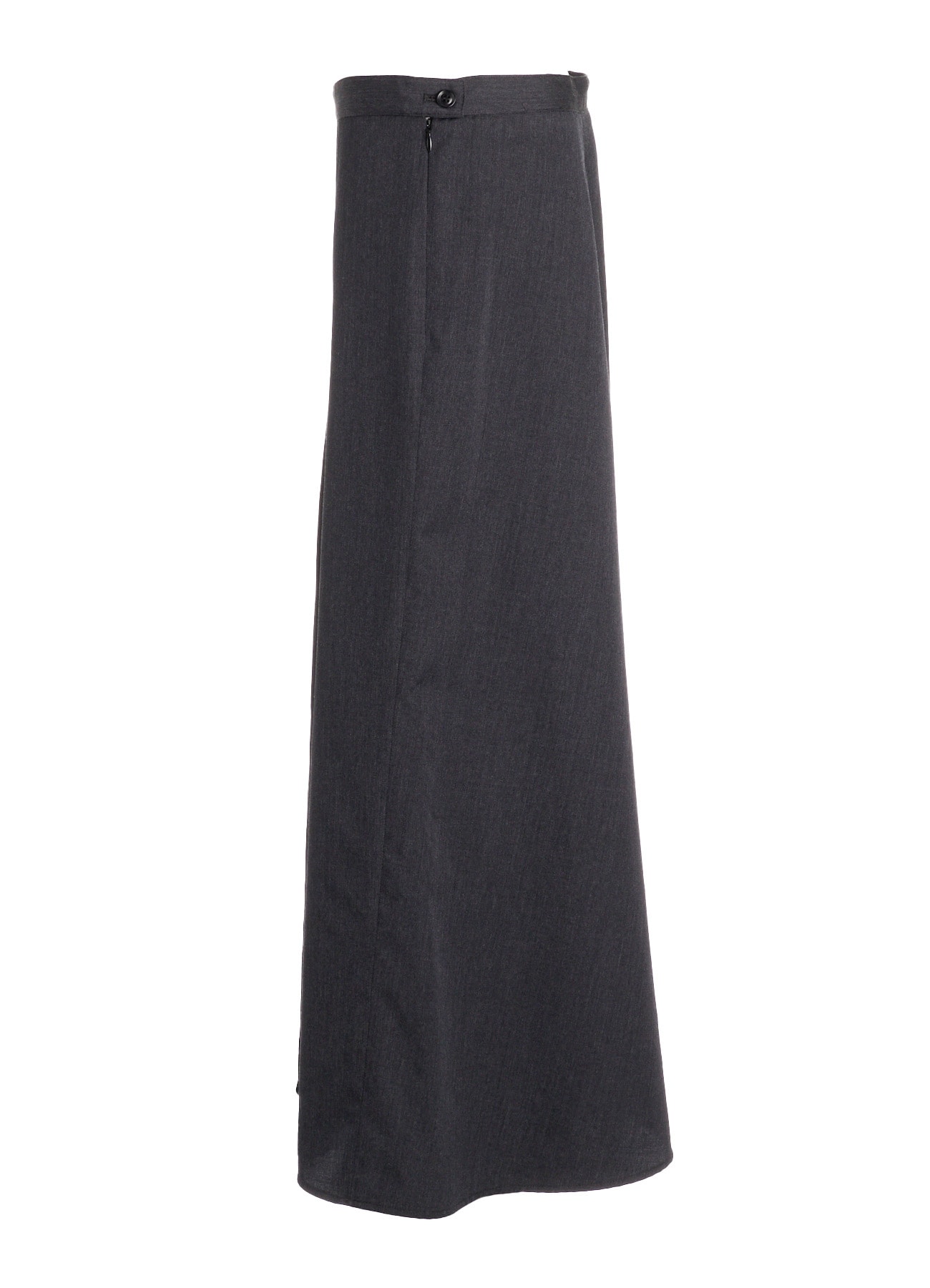 WOOL GABARDINE SEMI FLARE LONG SKIRT