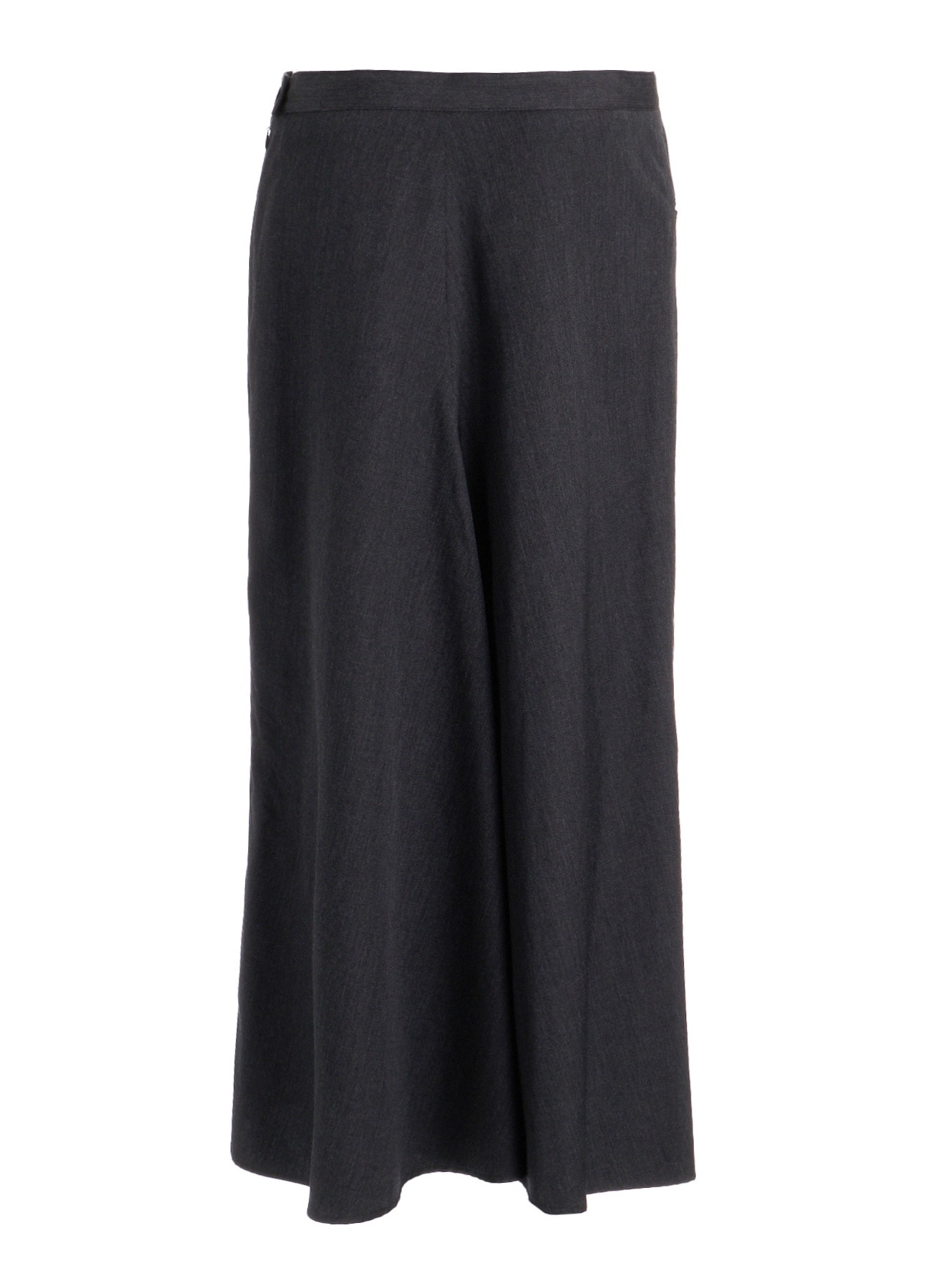 WOOL GABARDINE SEMI FLARE LONG SKIRT