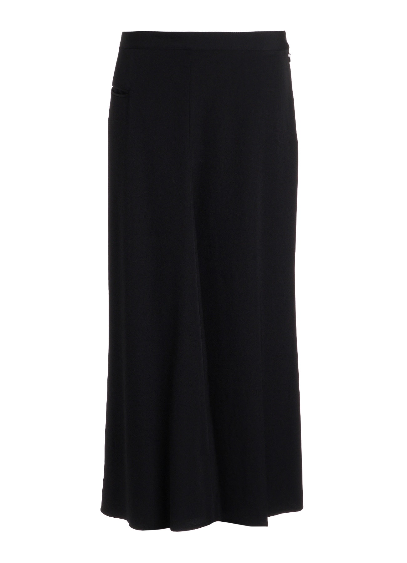 WOOL GABARDINE SEMI FLARE LONG SKIRT