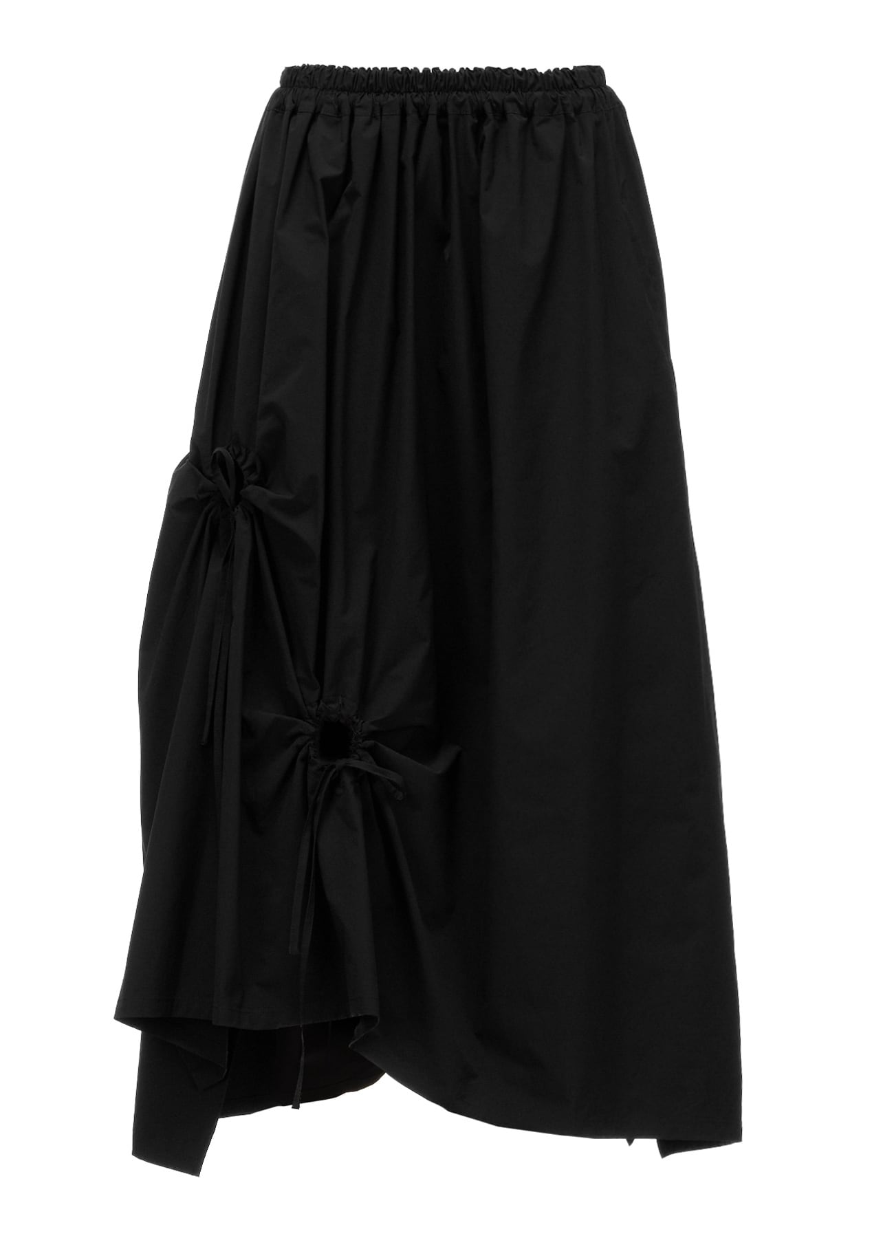 POLYESTER TYPEWRITER CIRCLE GATHER SKIRT