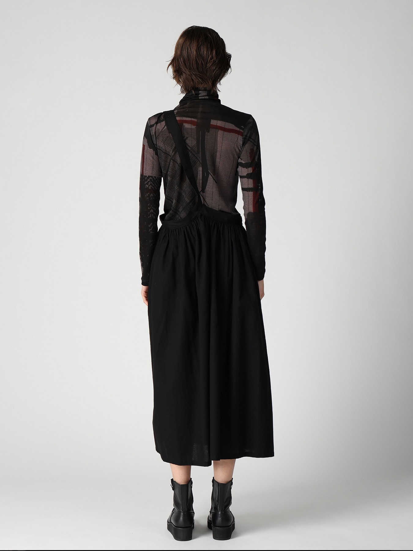 [Y's BORN PRODUCT] SINGLE SHOULDER STRAP SKIRT
