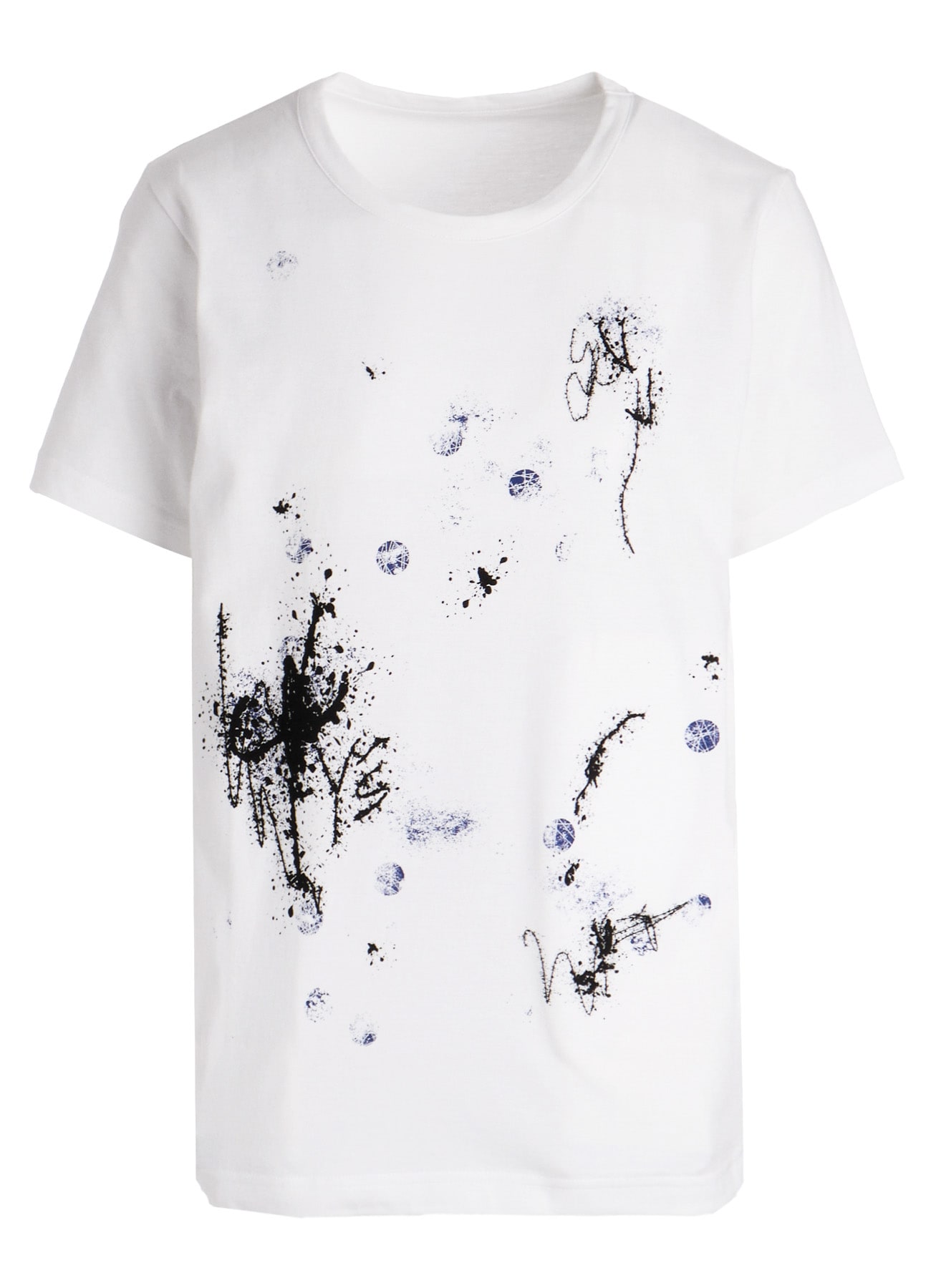 COTTON JERSEY Y'S LOGO PRINT SHORT SLEEVE T-SHIRT