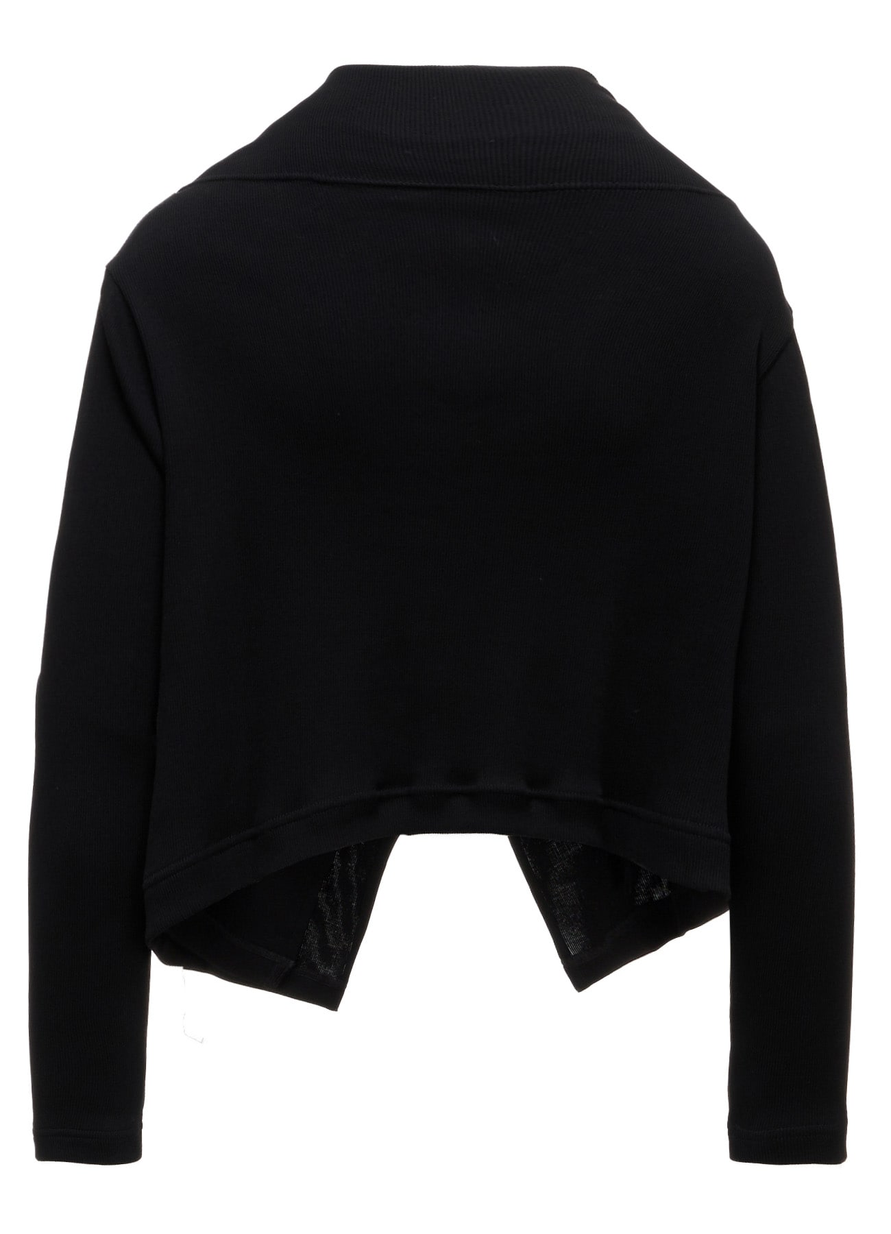 RIB PANEL SHORT L/S DRAPE CARDIGAN