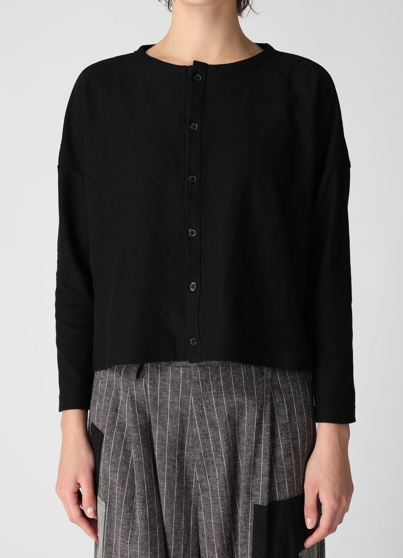 COTTON JACQUARD CARDIGAN