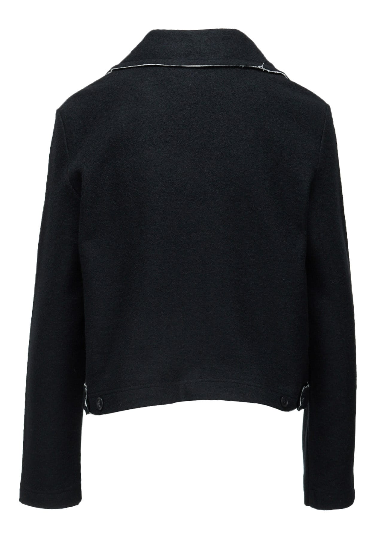 COMPRESSED PILE OVERSIZE  MOTO JACKET