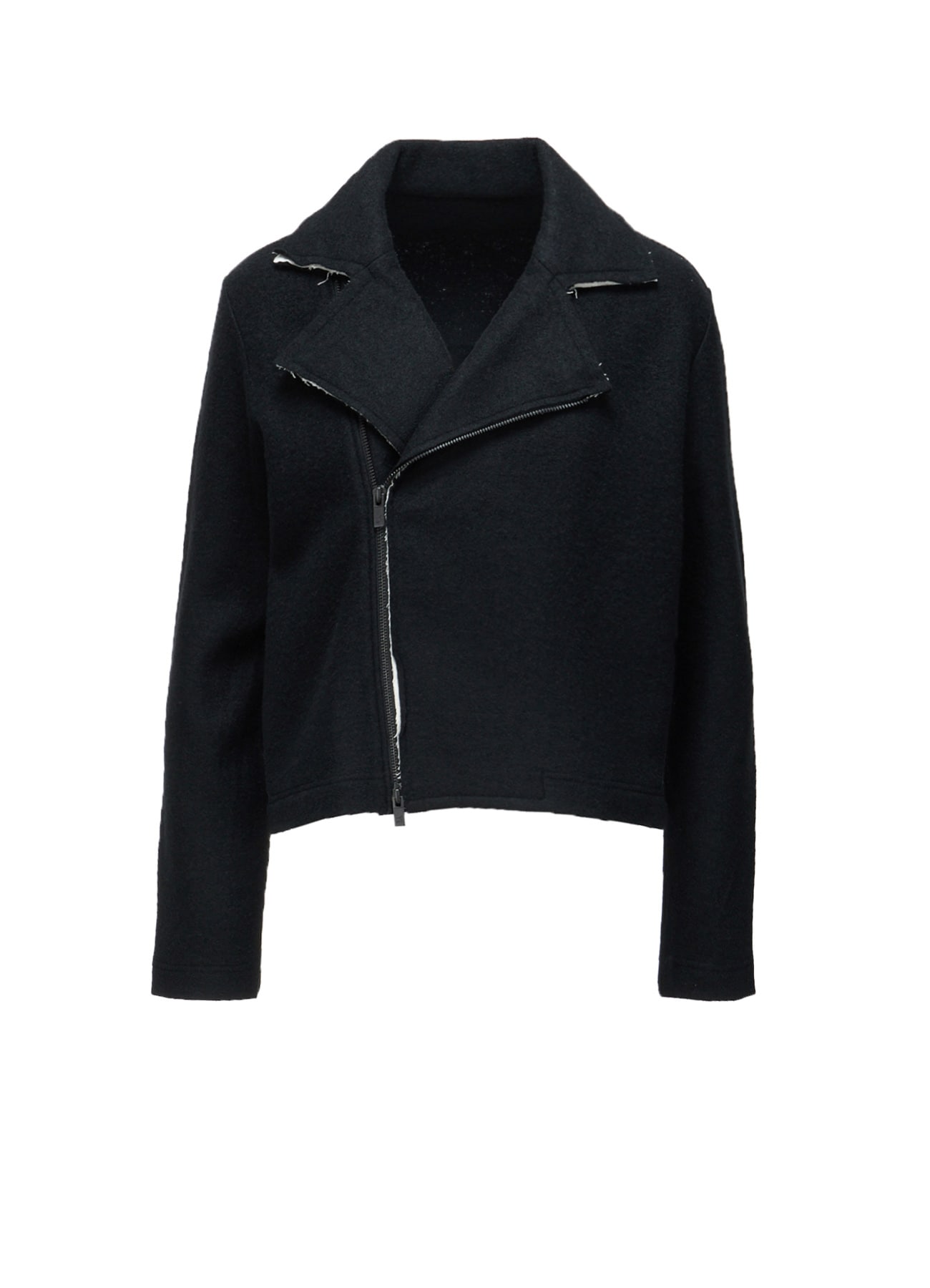 COMPRESSED PILE OVERSIZE  MOTO JACKET