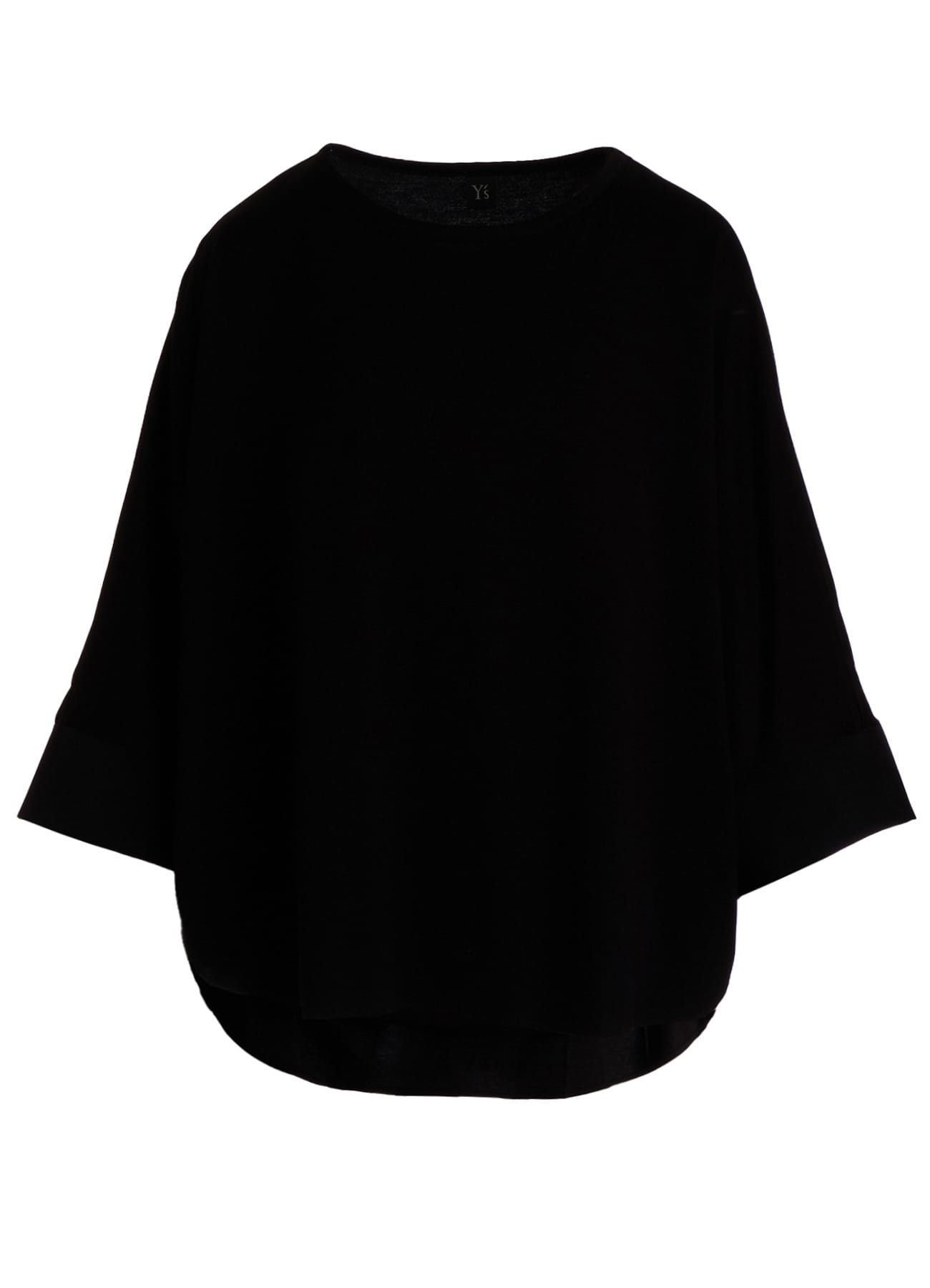 COTTON JERSEY X TA/PE DE CHINE CONBINATION T-SHIRT