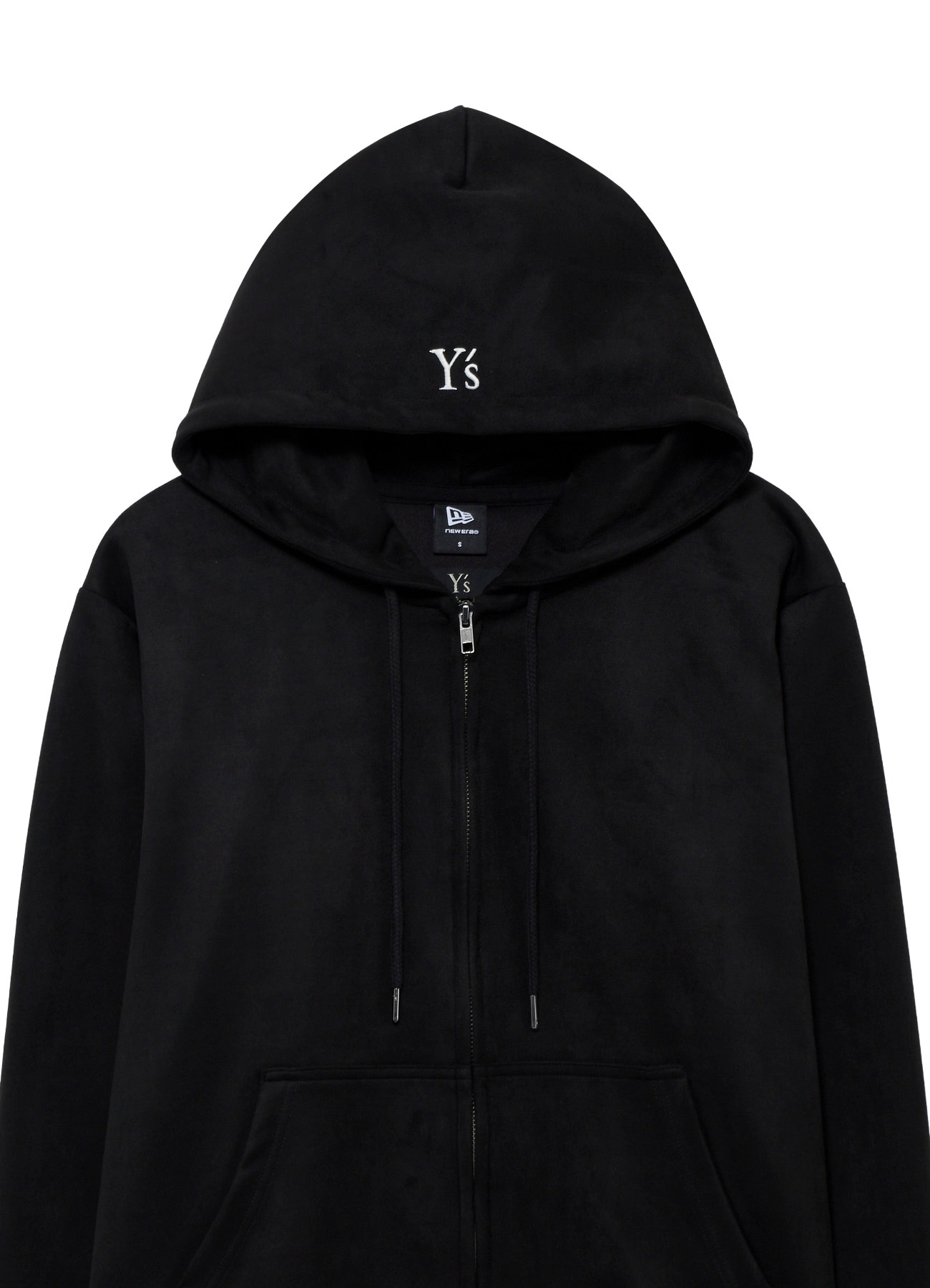 Y's × New Era SUEDE ZIP UP HOODIE
