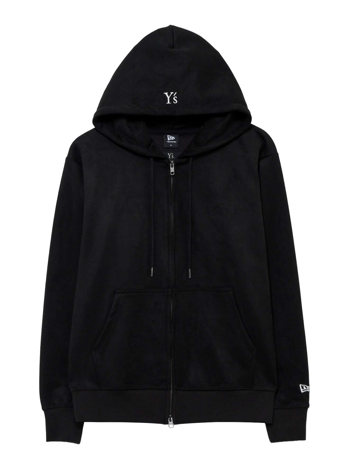 Y's × New Era SUEDE ZIP UP HOODIE