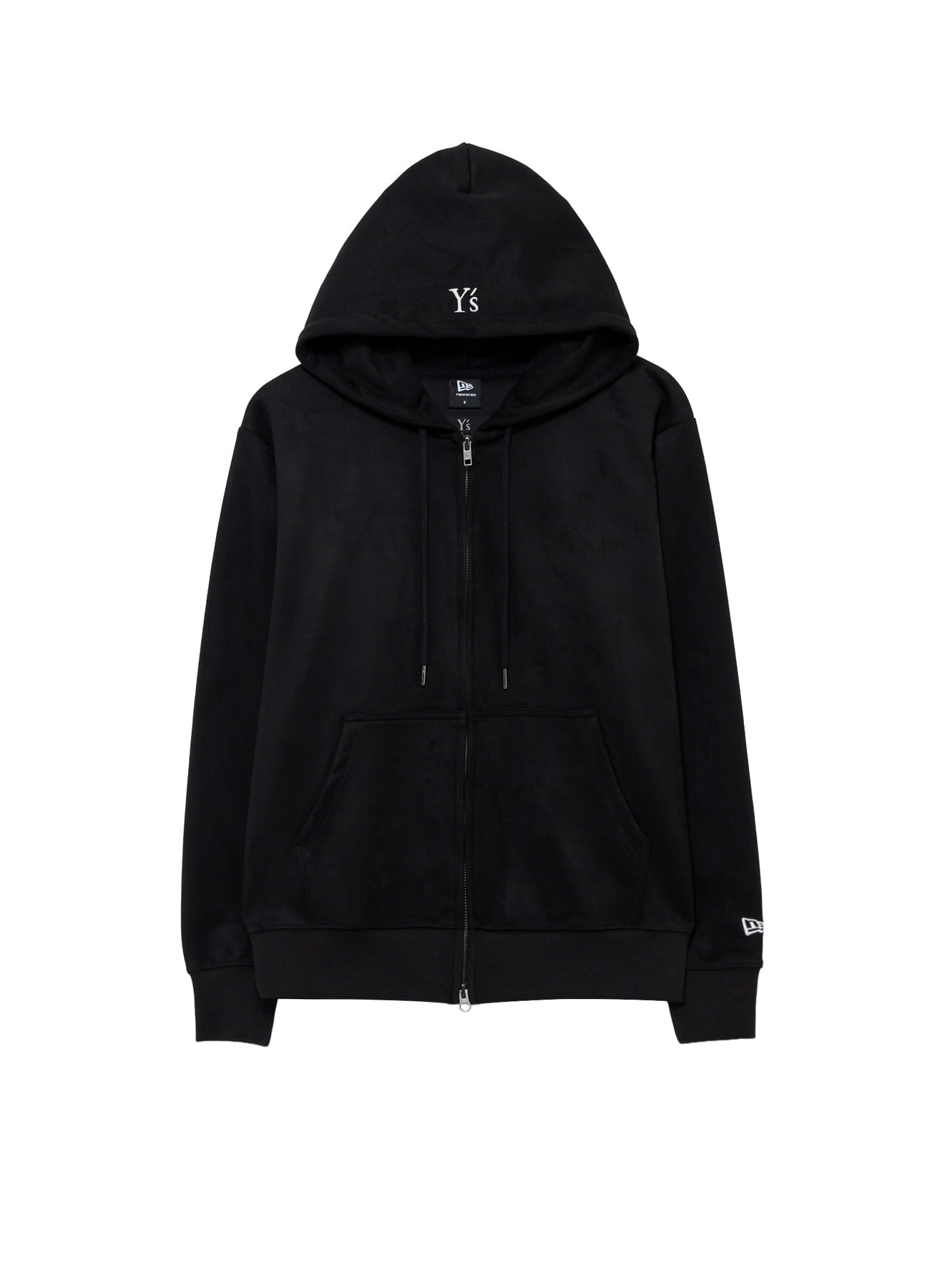 Y's × New Era SUEDE ZIP UP HOODIE