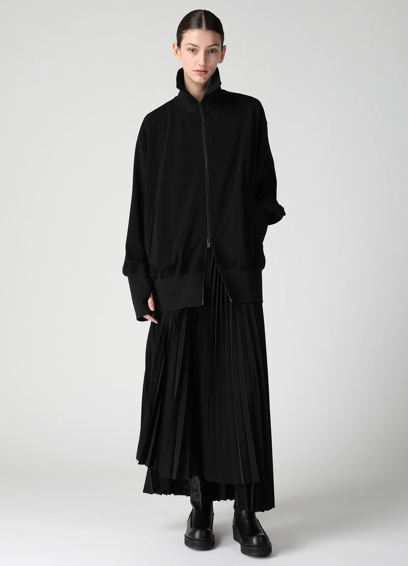 TA/PE STRETCH JERSEY TRACK JACKET