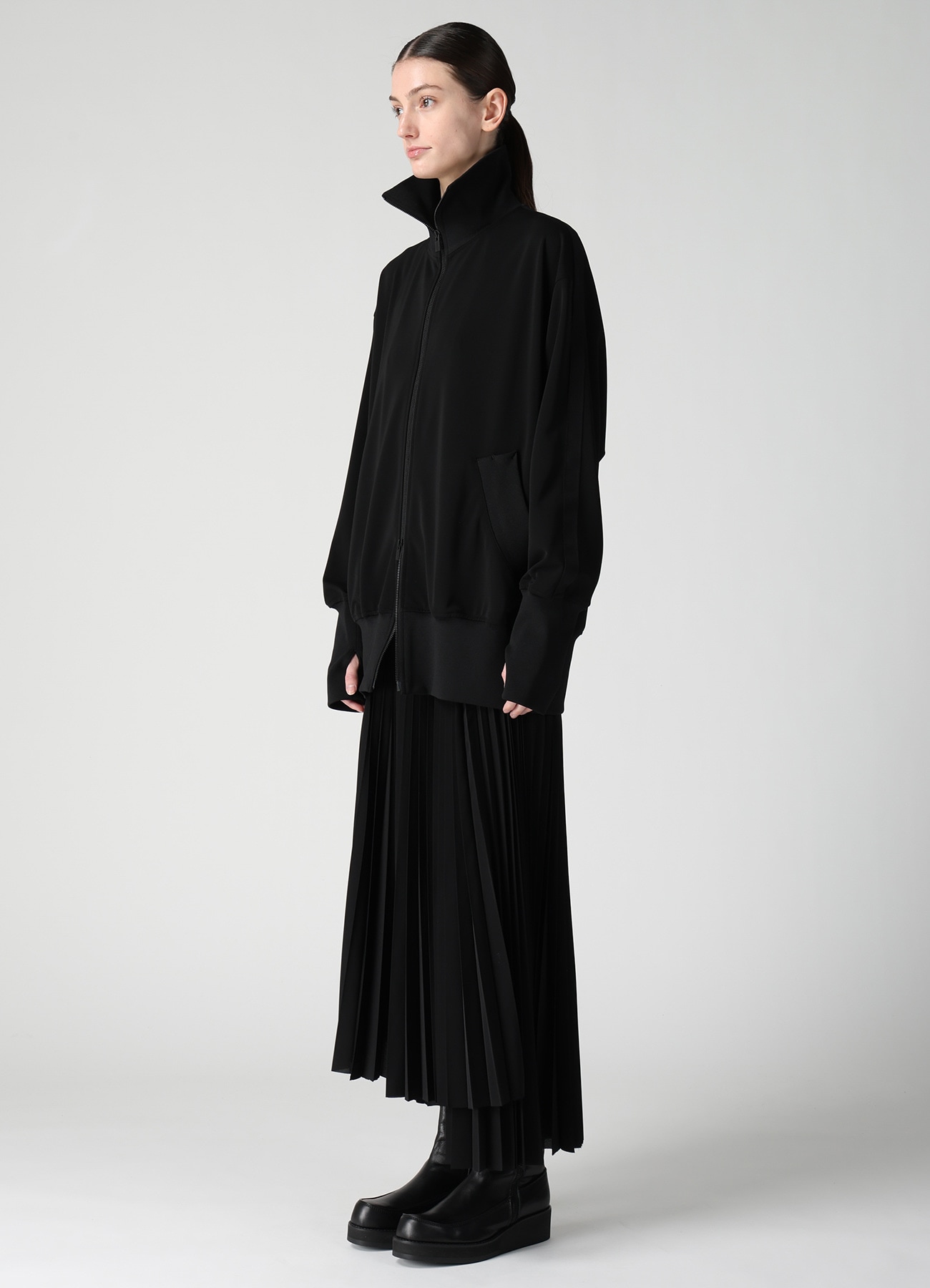 TA/PE STRETCH JERSEY TRACK JACKET
