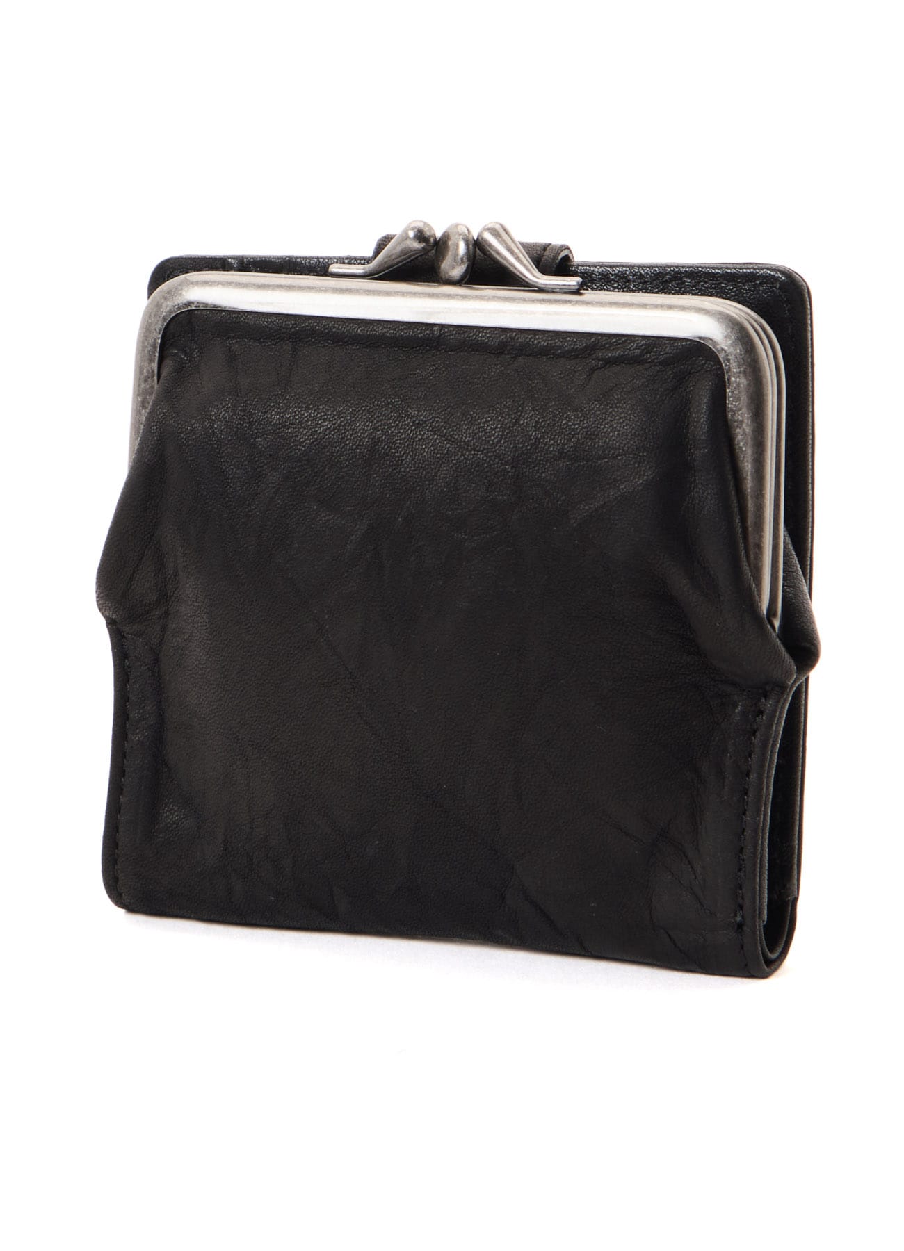 SOFT LEATHER METAL CLASP SMALL WALLET