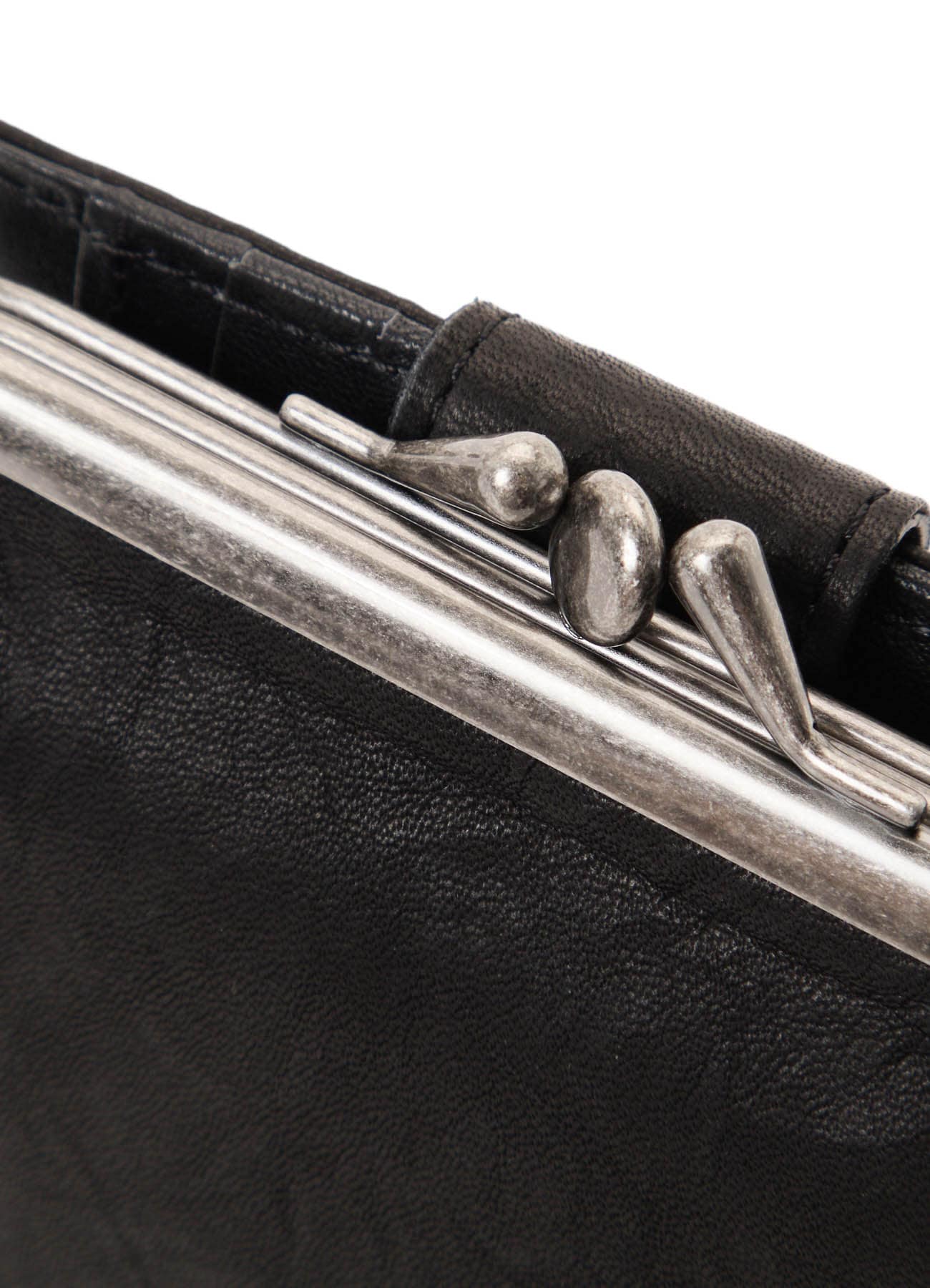 SOFT LEATHER METAL CLASP SMALL WALLET