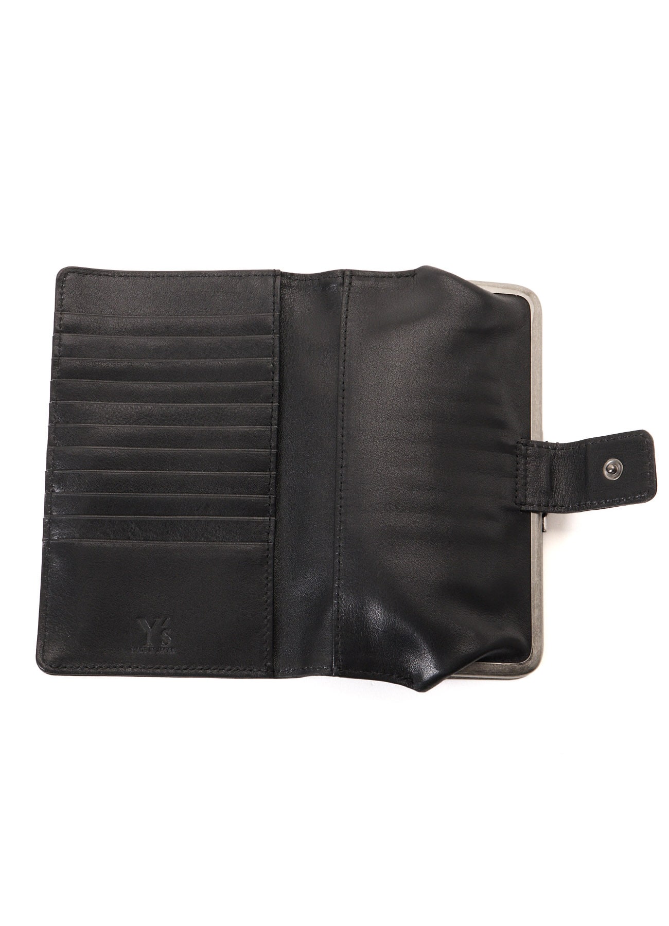 SOFT LEATHER METAL CLASP LONG WALLET