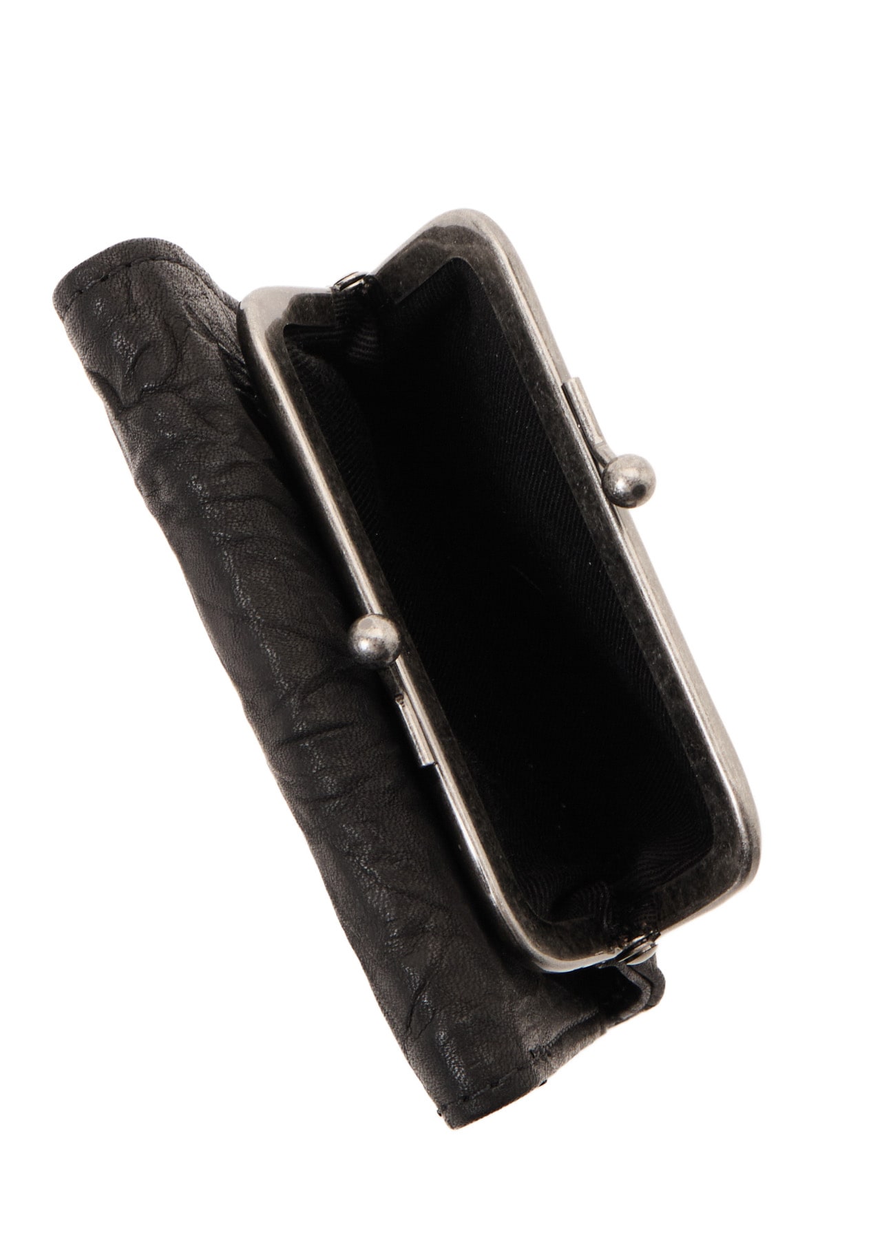 SOFT LEATHER MNI FOLDED METAL CLASP WALLET