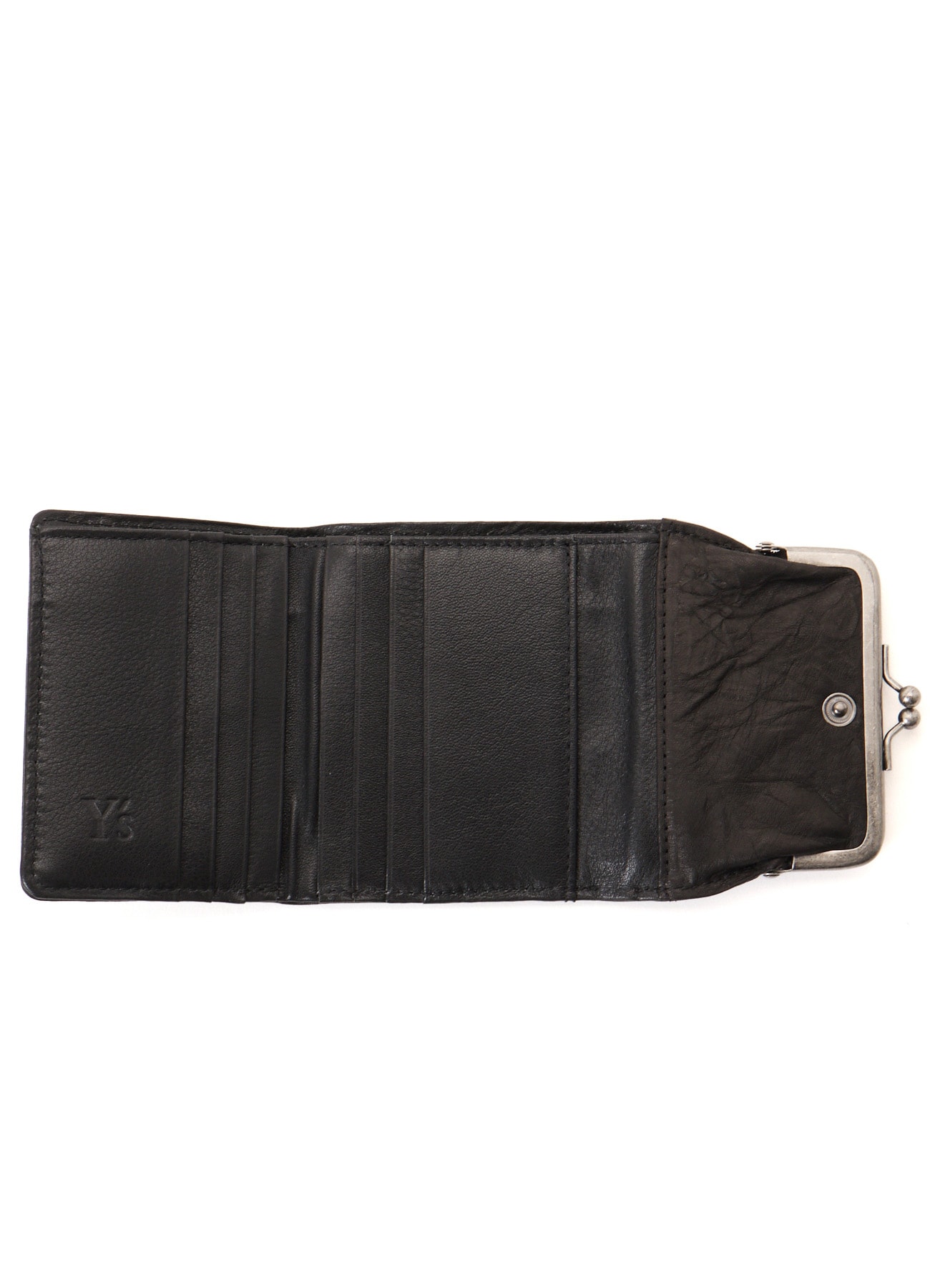 SOFT LEATHER MNI FOLDED METAL CLASP WALLET