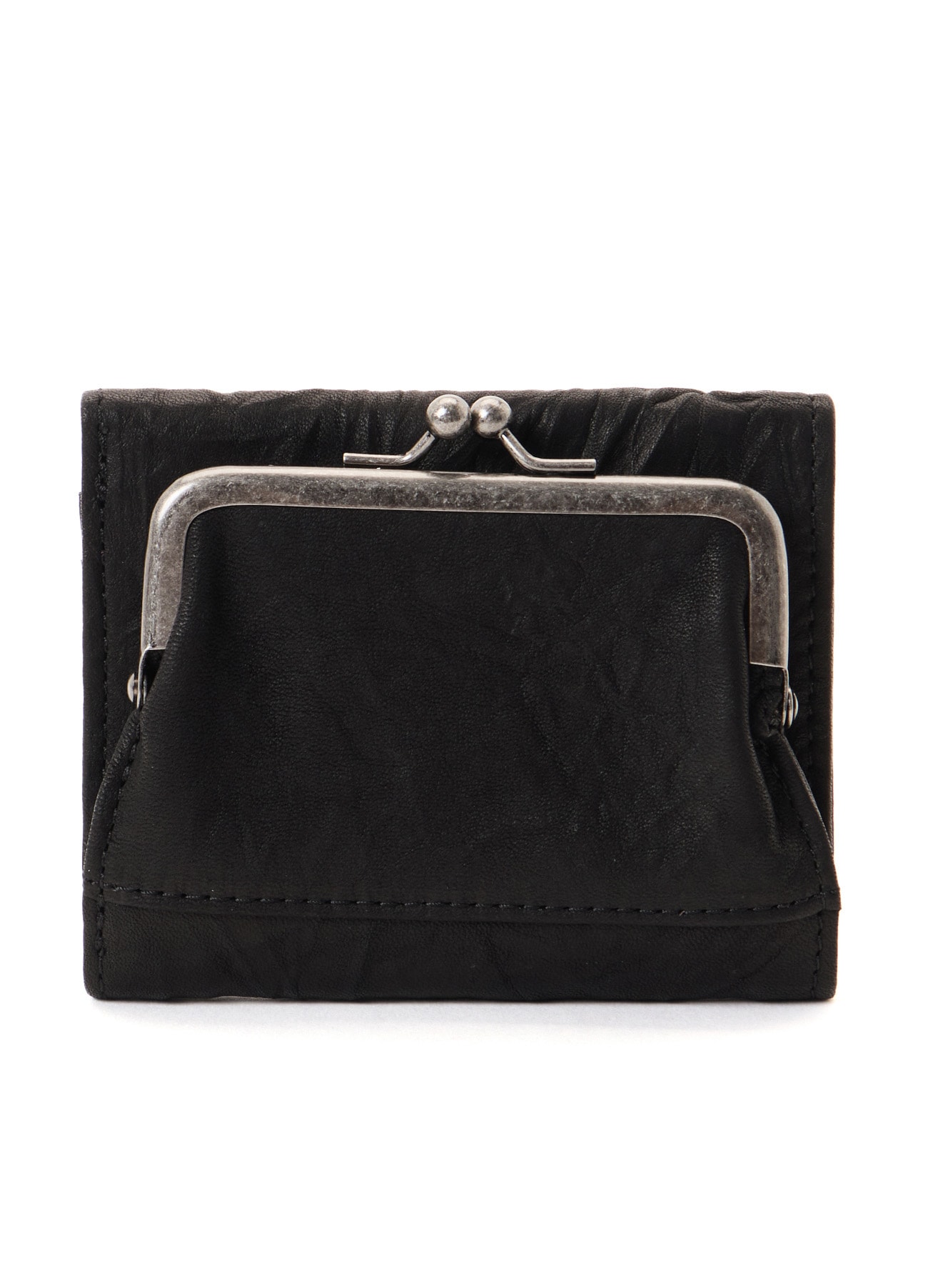 SOFT LEATHER MNI FOLDED METAL CLASP WALLET