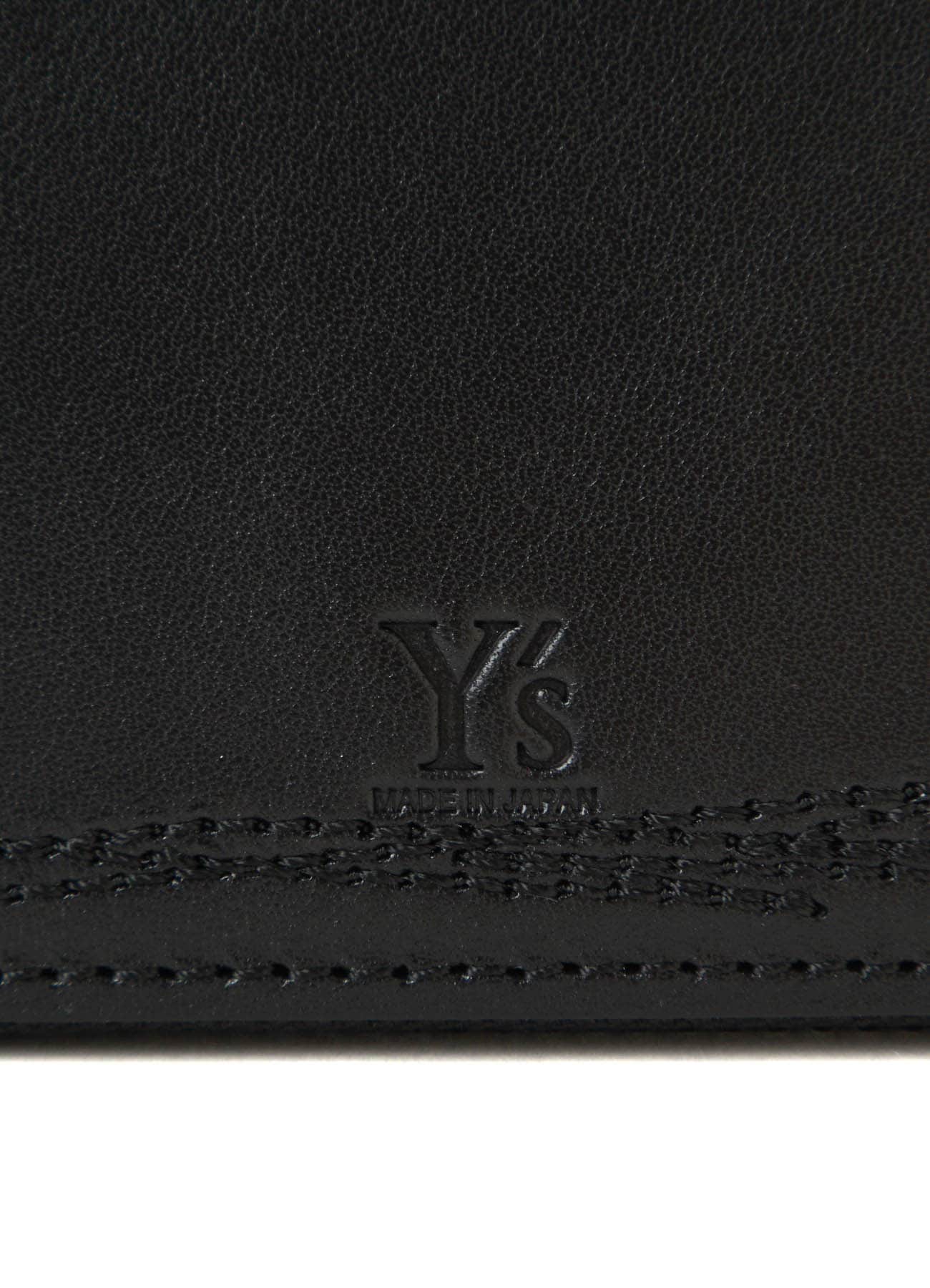 SEMI MATTE LEATHER RANDOM STITCH TRI-FOLD WALLET