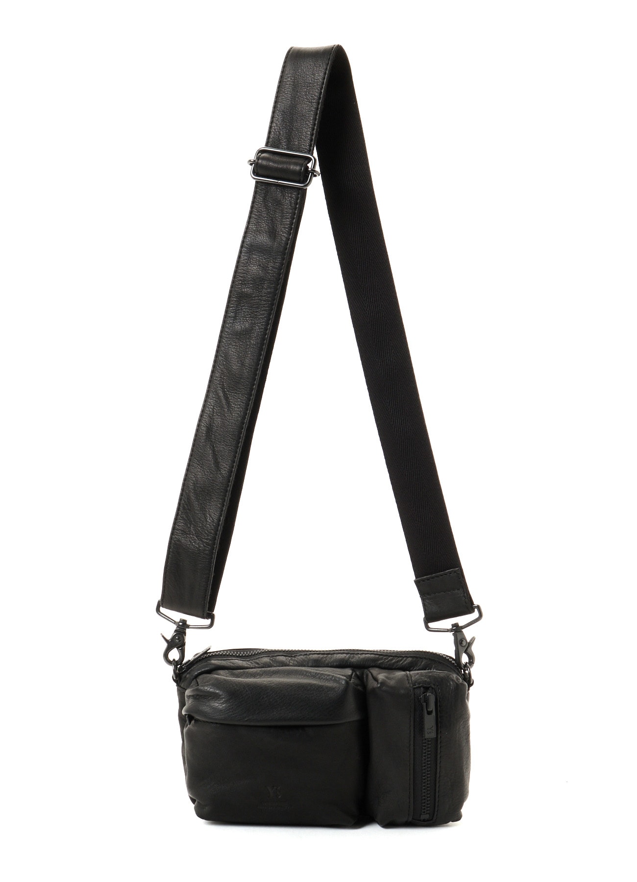 WATER STAIN LEATHER 2-WAY MINI POUCH