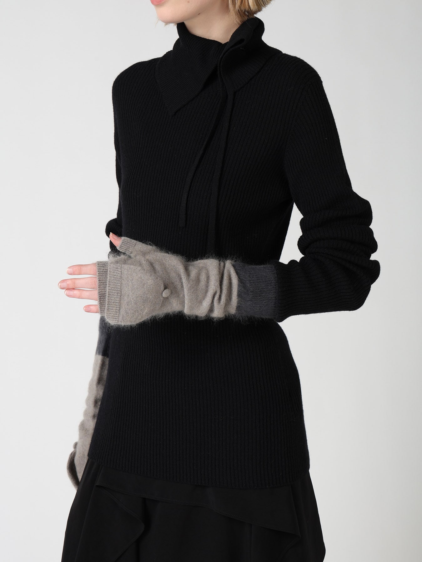 CASHMERE COLOR BLOCKING ARM WARMER