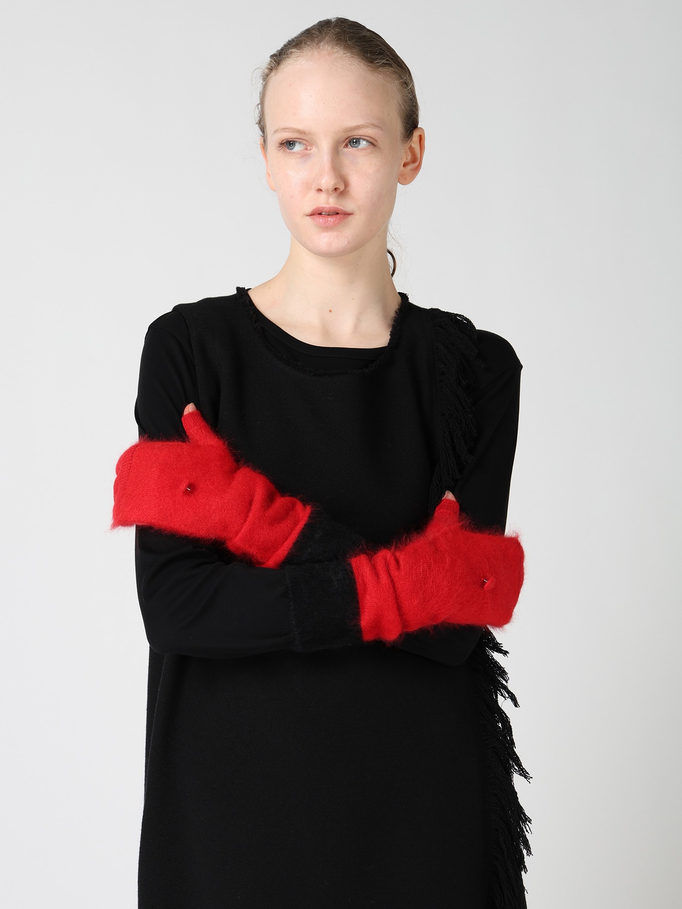 CASHMERE COLOR BLOCKING ARM WARMER
