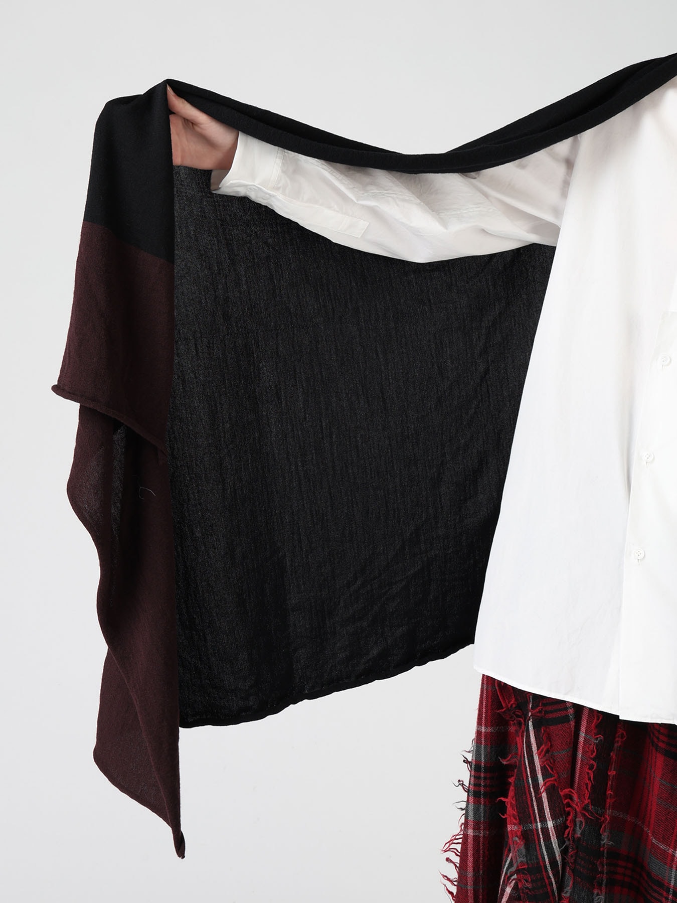 WOOL JERSEY ONE SLEEVE STOLE
