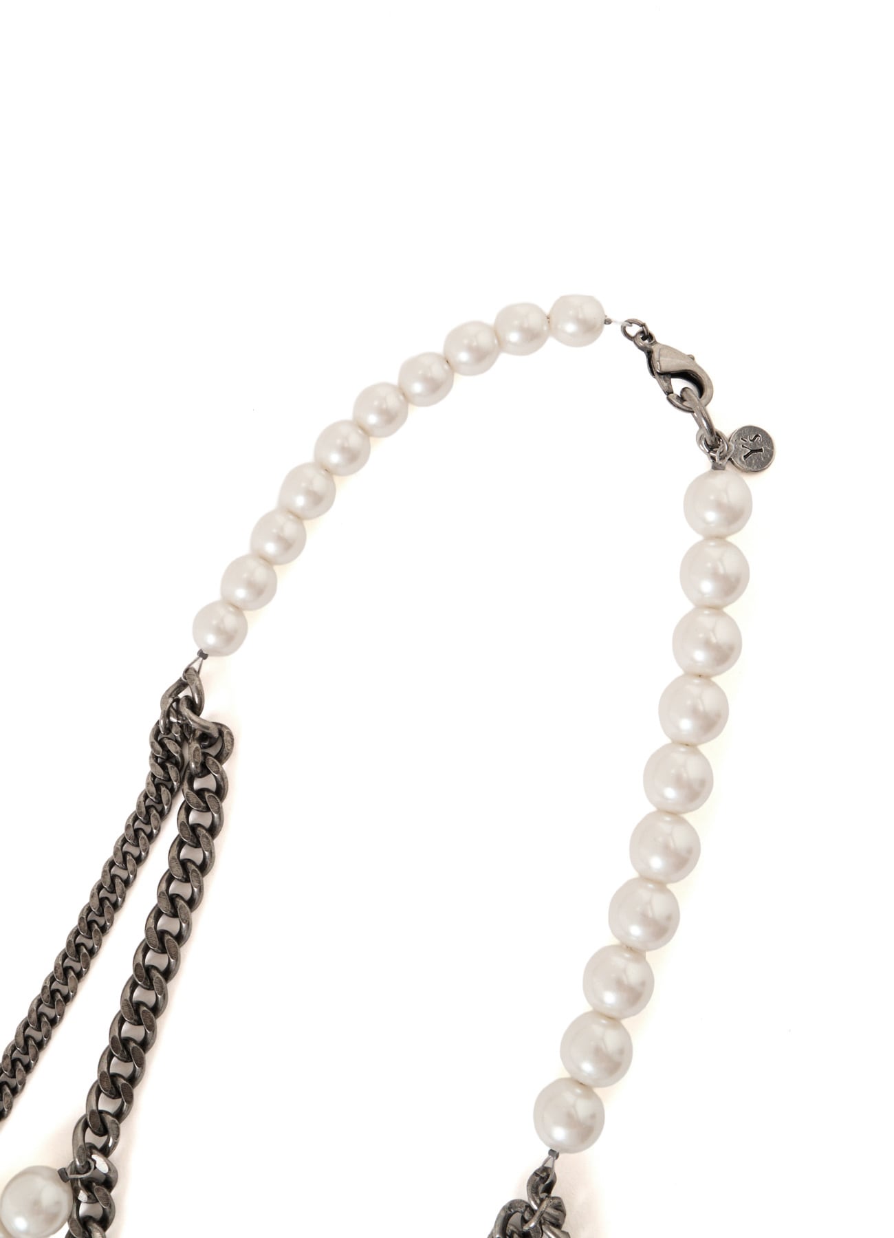 PEARL AND CHAIN NECKLACE