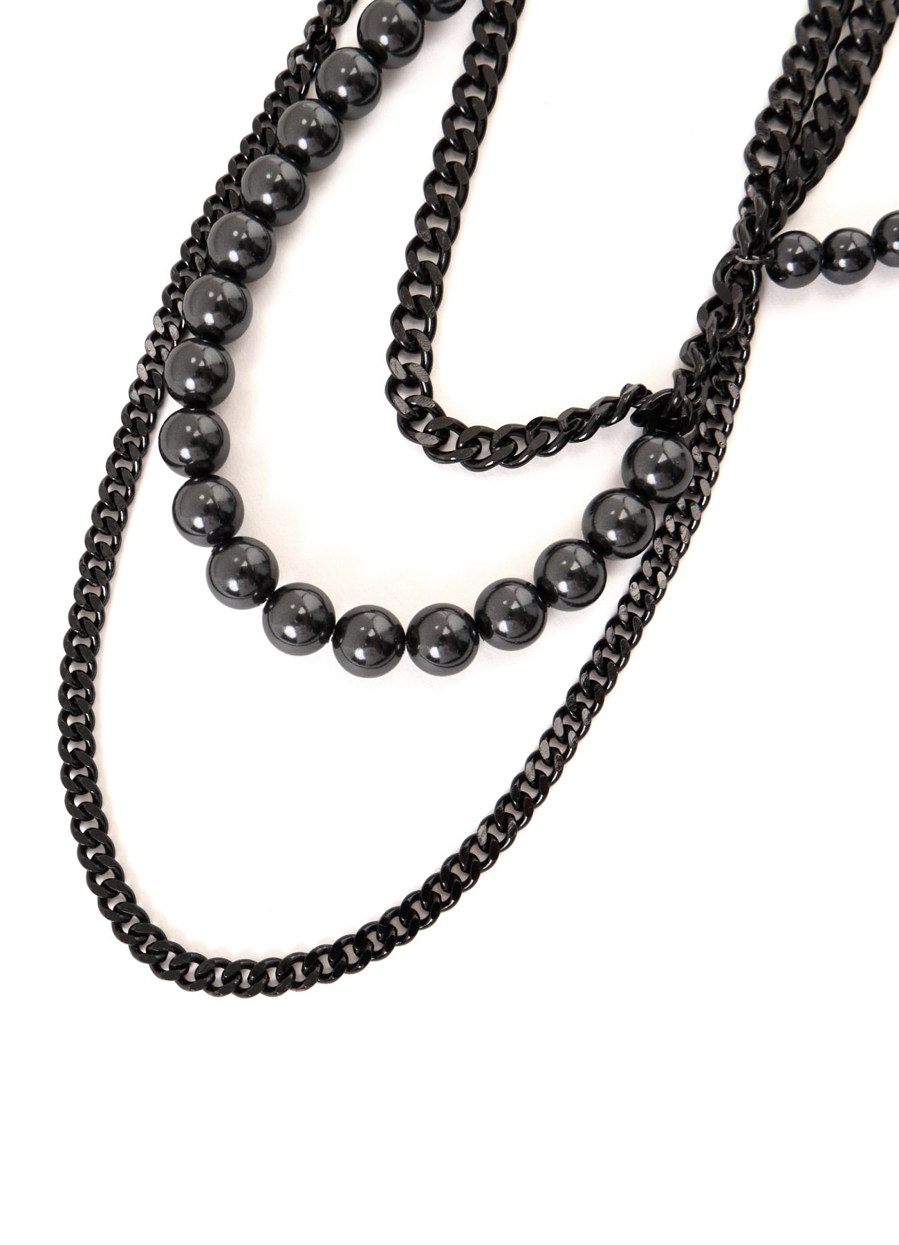PEARL AND CHAIN NECKLACE