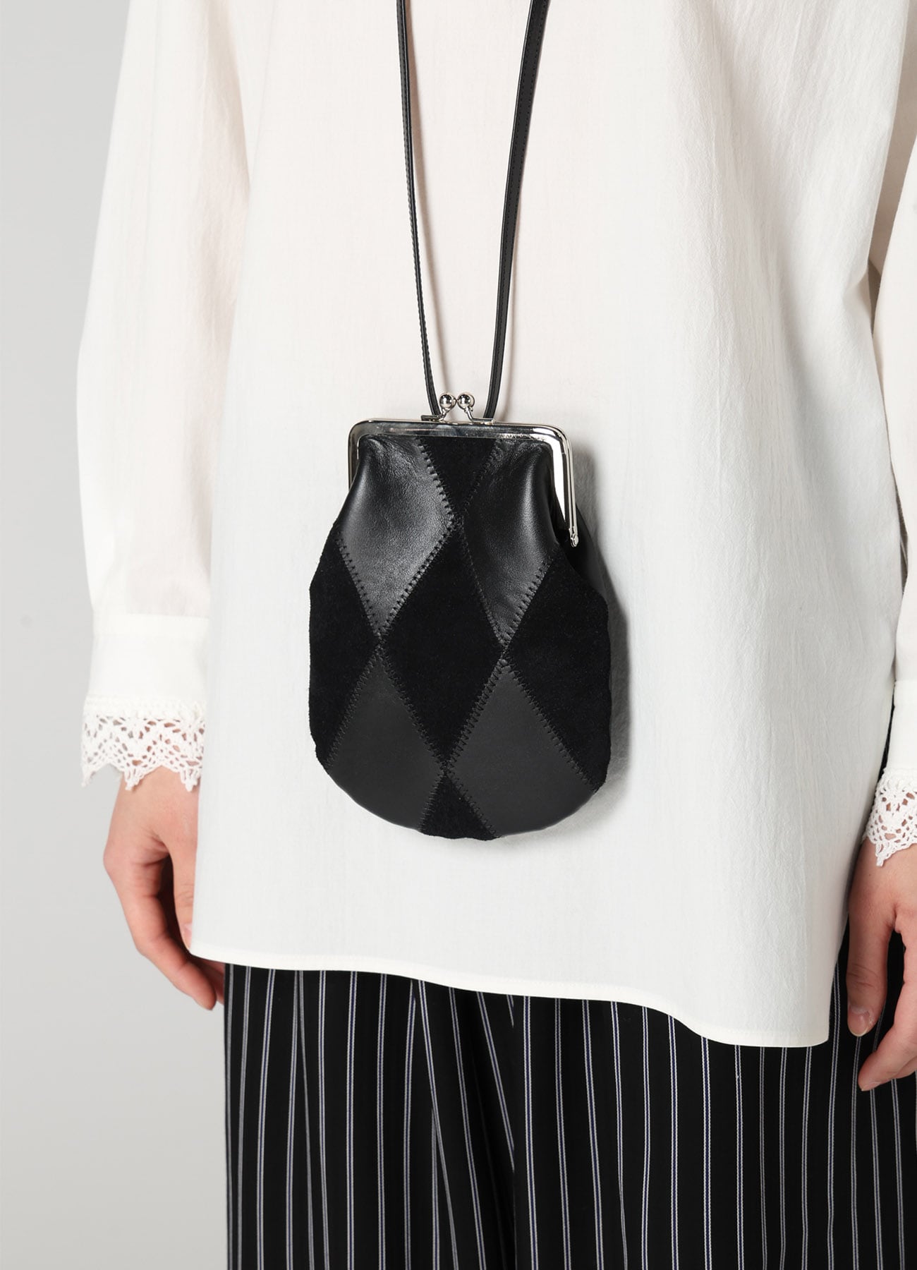 COW LEATHER CLASP NECKLACE