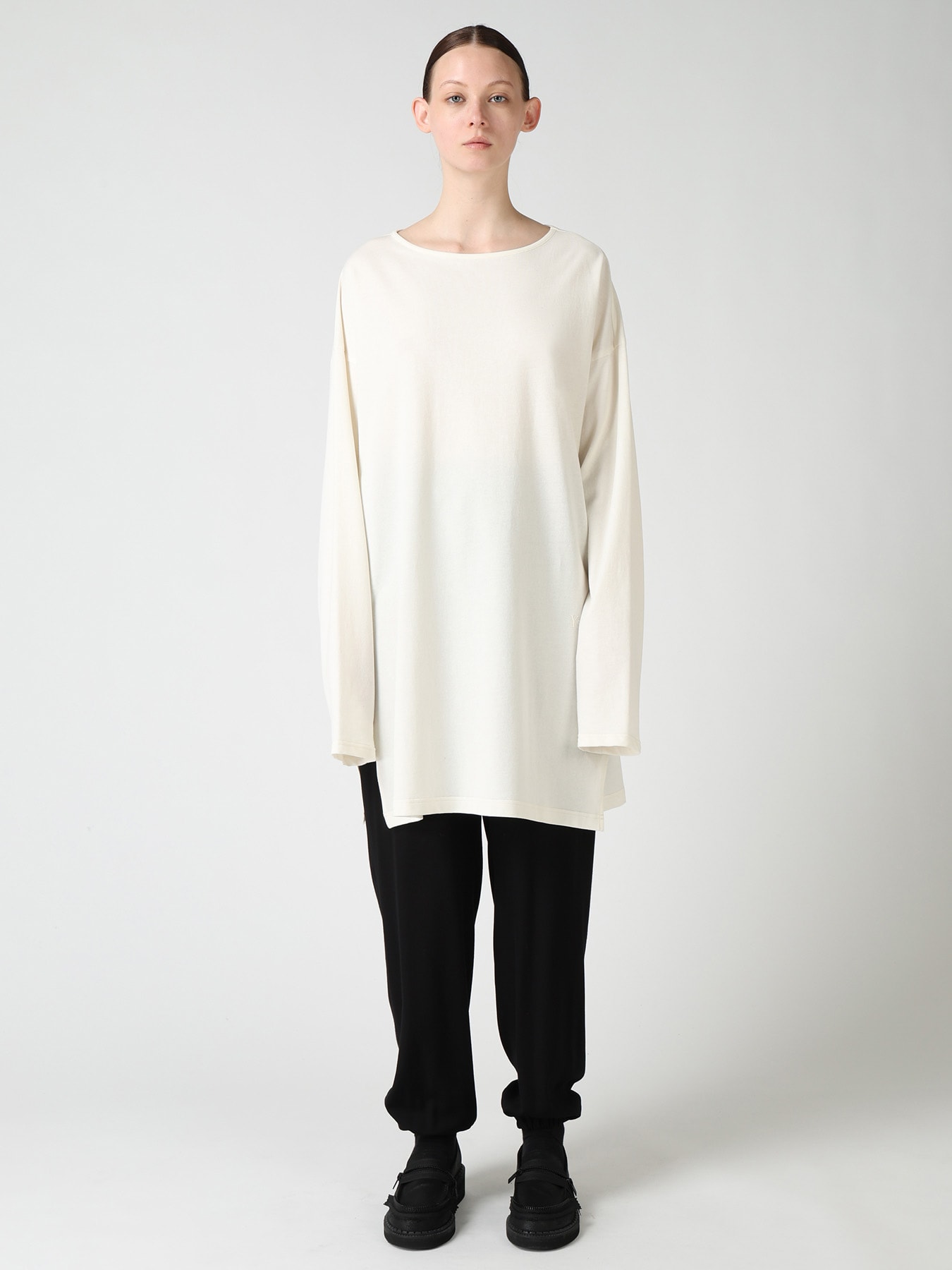 COTTON INLAY PULLOVER