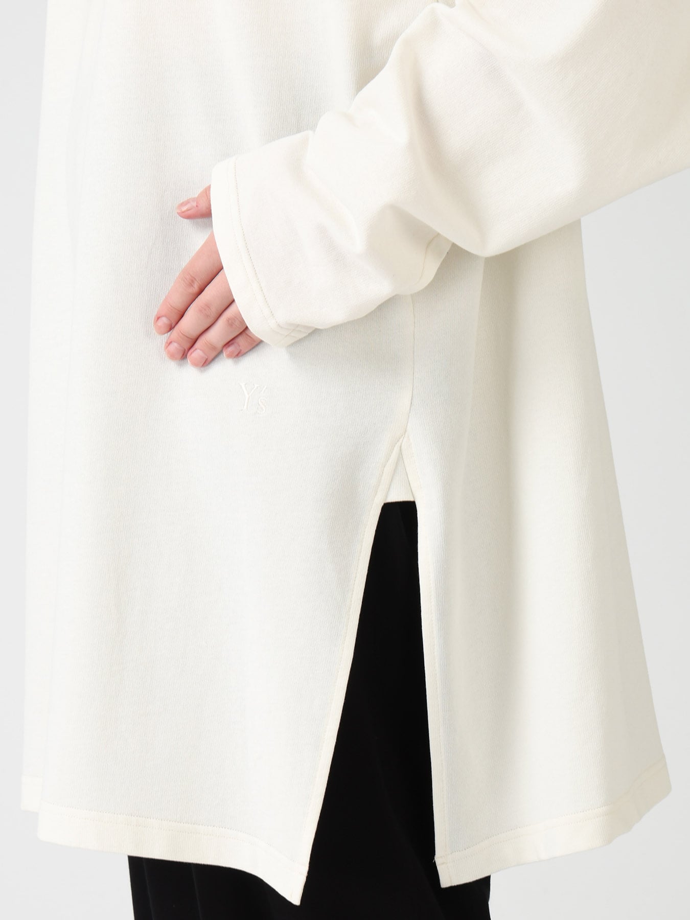 COTTON INLAY PULLOVER